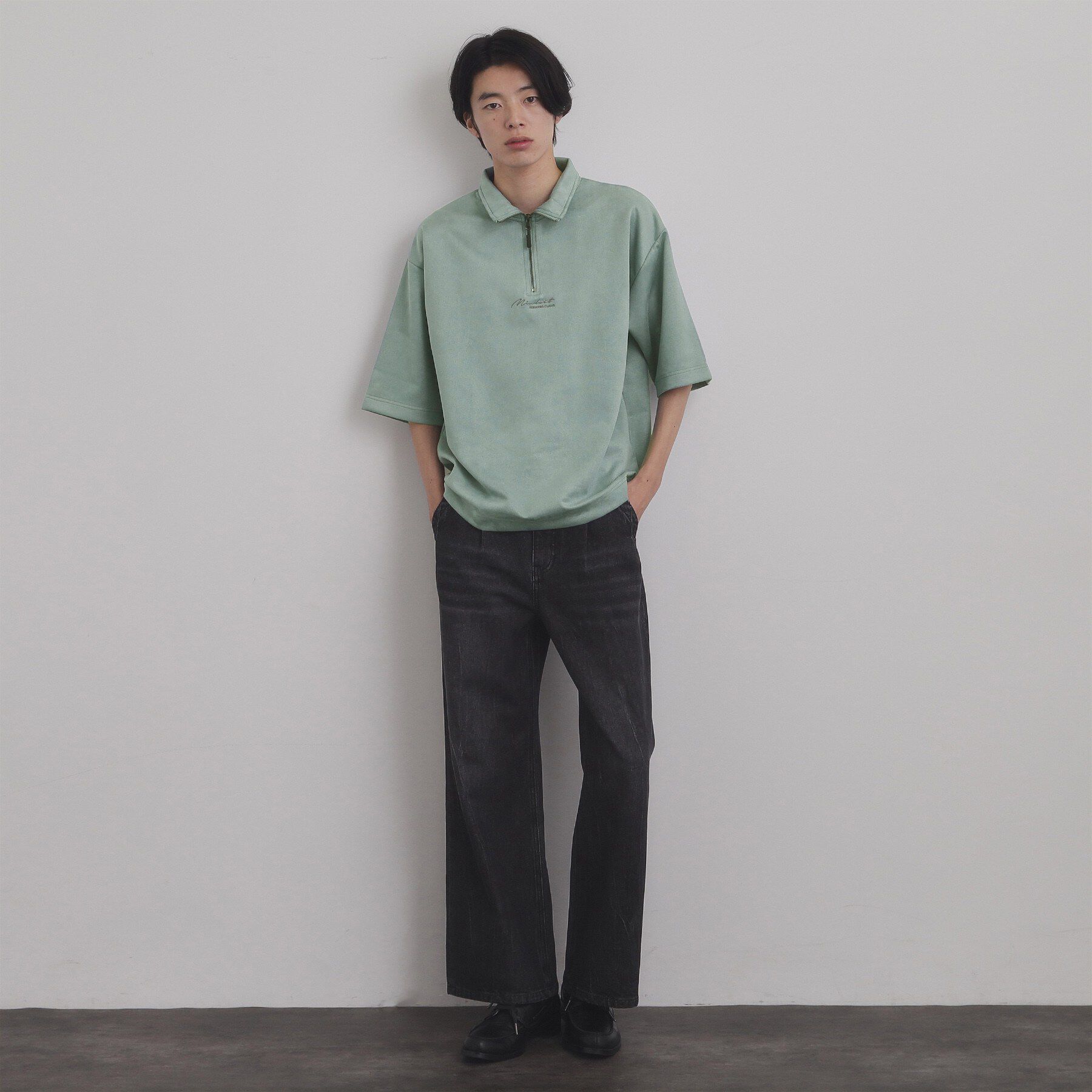 tk.TAKEO KIKUCHI「フェイクスエードハーフジップ」|Tシャツ・カットソー|