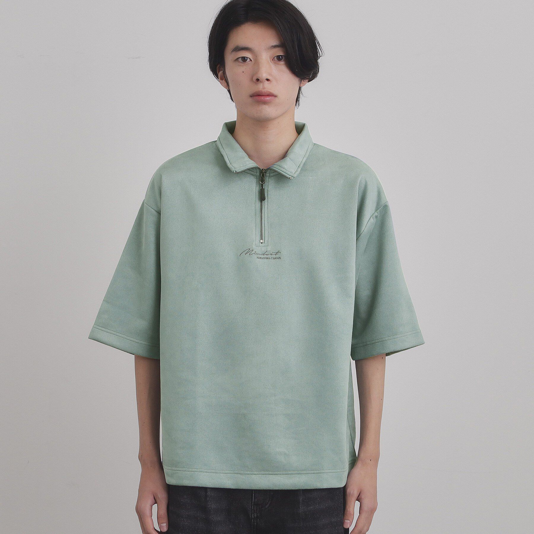 tk.TAKEO KIKUCHI「フェイクスエードハーフジップ」|Tシャツ・カットソー|
