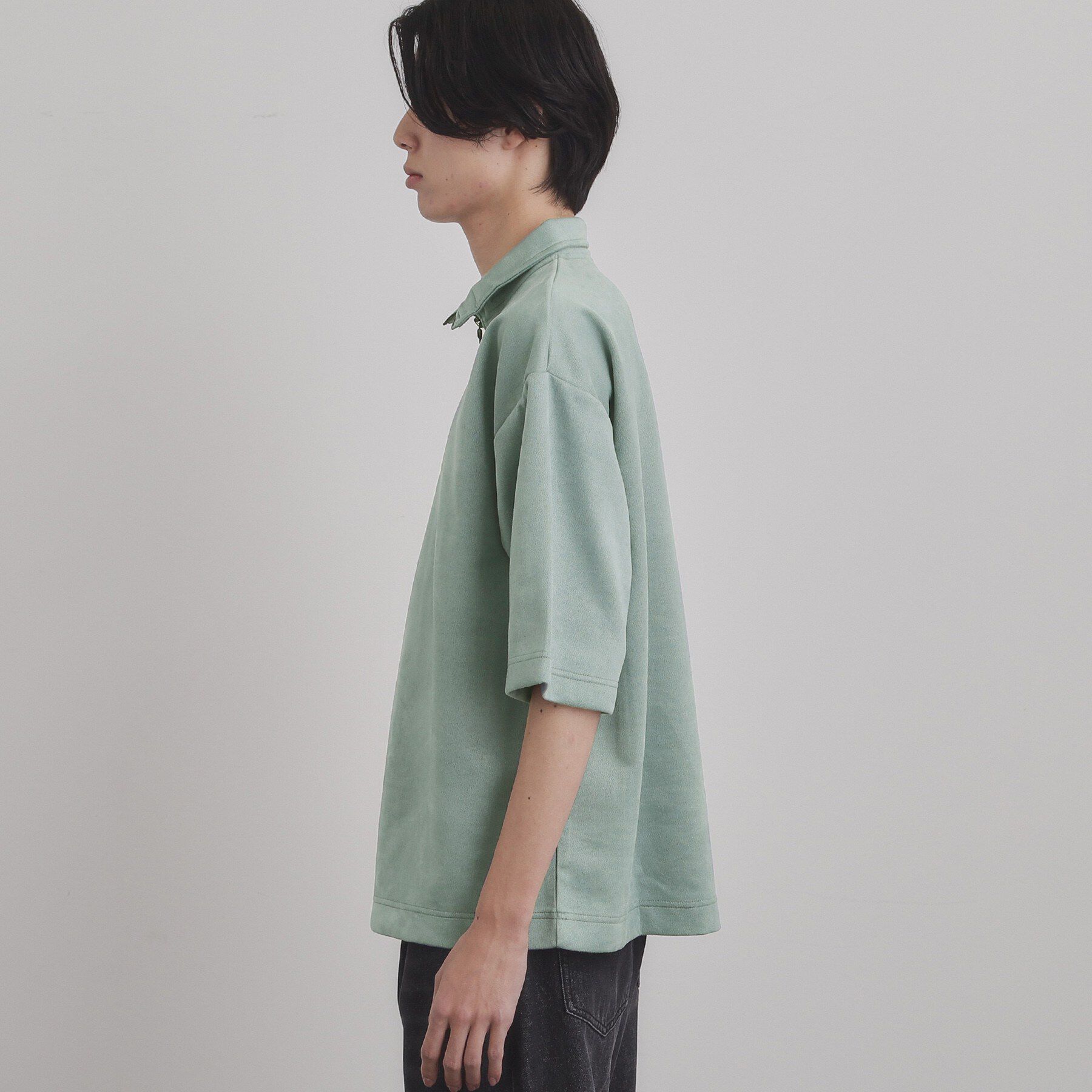 tk.TAKEO KIKUCHI「フェイクスエードハーフジップ」|Tシャツ・カットソー|