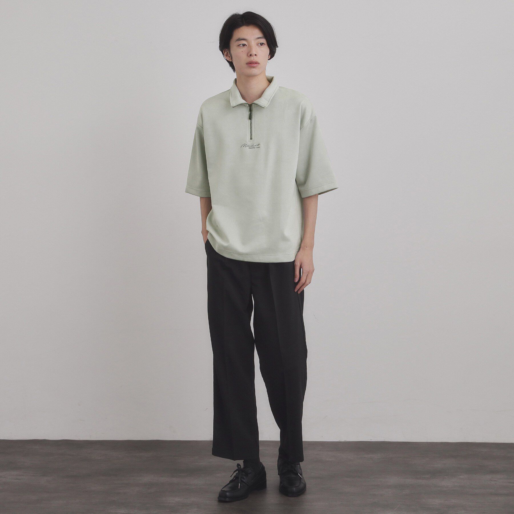 tk.TAKEO KIKUCHI「フェイクスエードハーフジップ」|Tシャツ・カットソー|