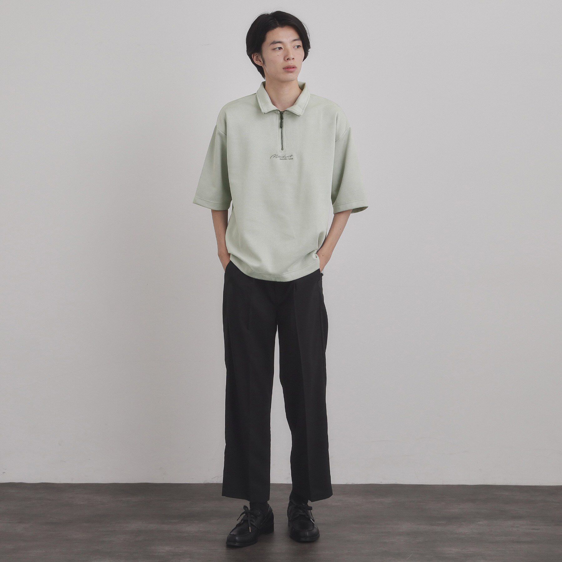 tk.TAKEO KIKUCHI「フェイクスエードハーフジップ」|Tシャツ・カットソー|