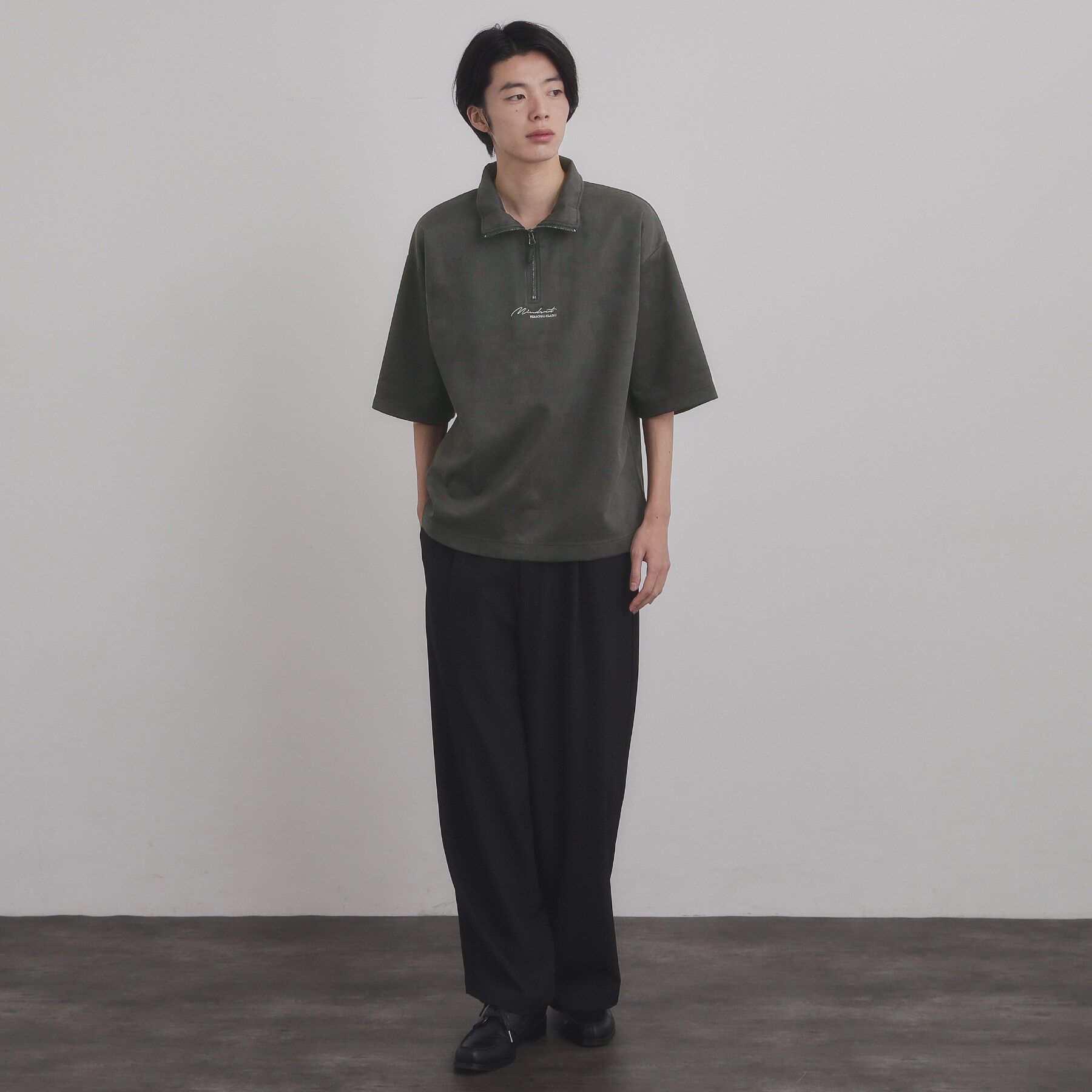 tk.TAKEO KIKUCHI「フェイクスエードハーフジップ」|Tシャツ・カットソー|