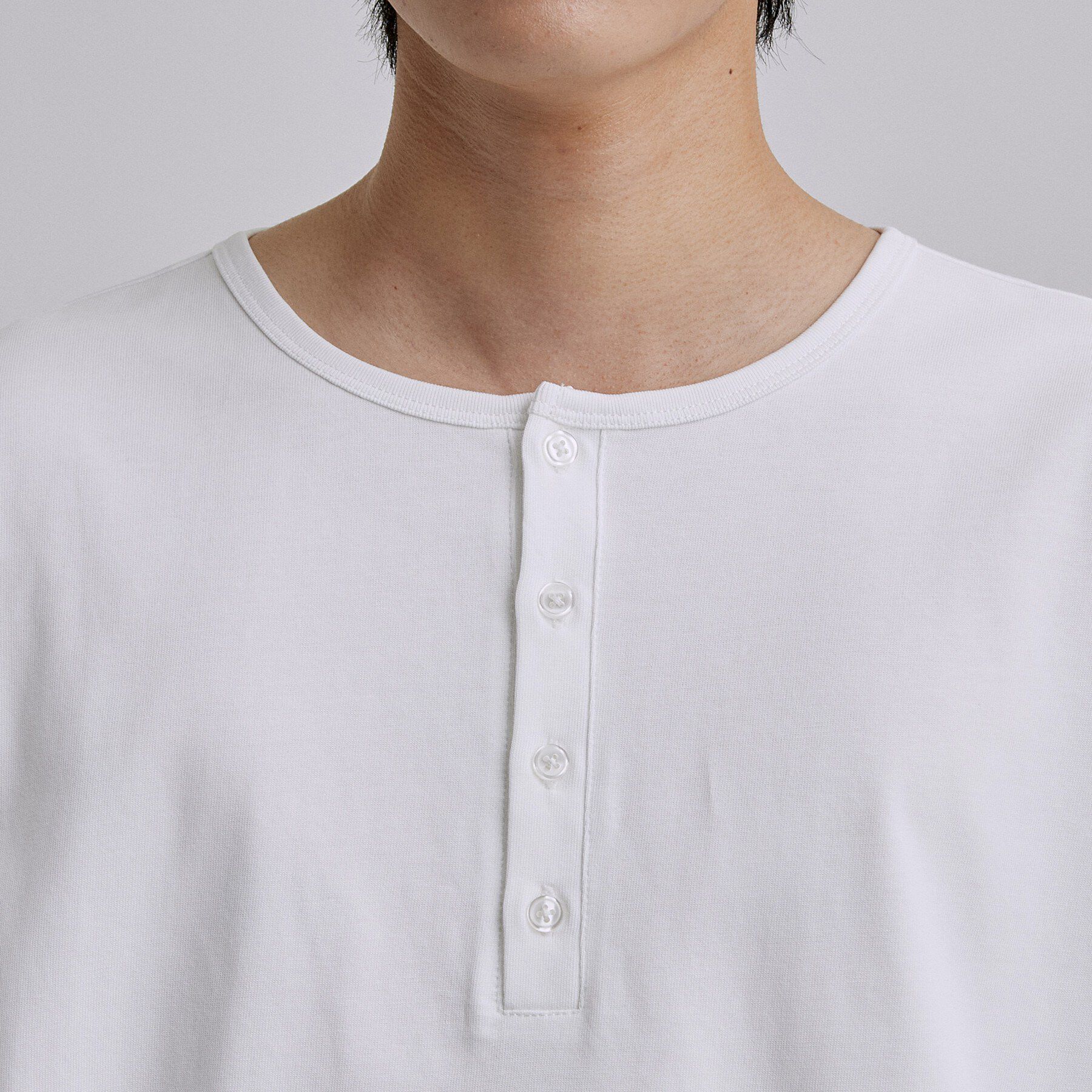 tk.TAKEO KIKUCHI「ヘンリーネック長袖Tシャツ」|Tシャツ・カットソー|