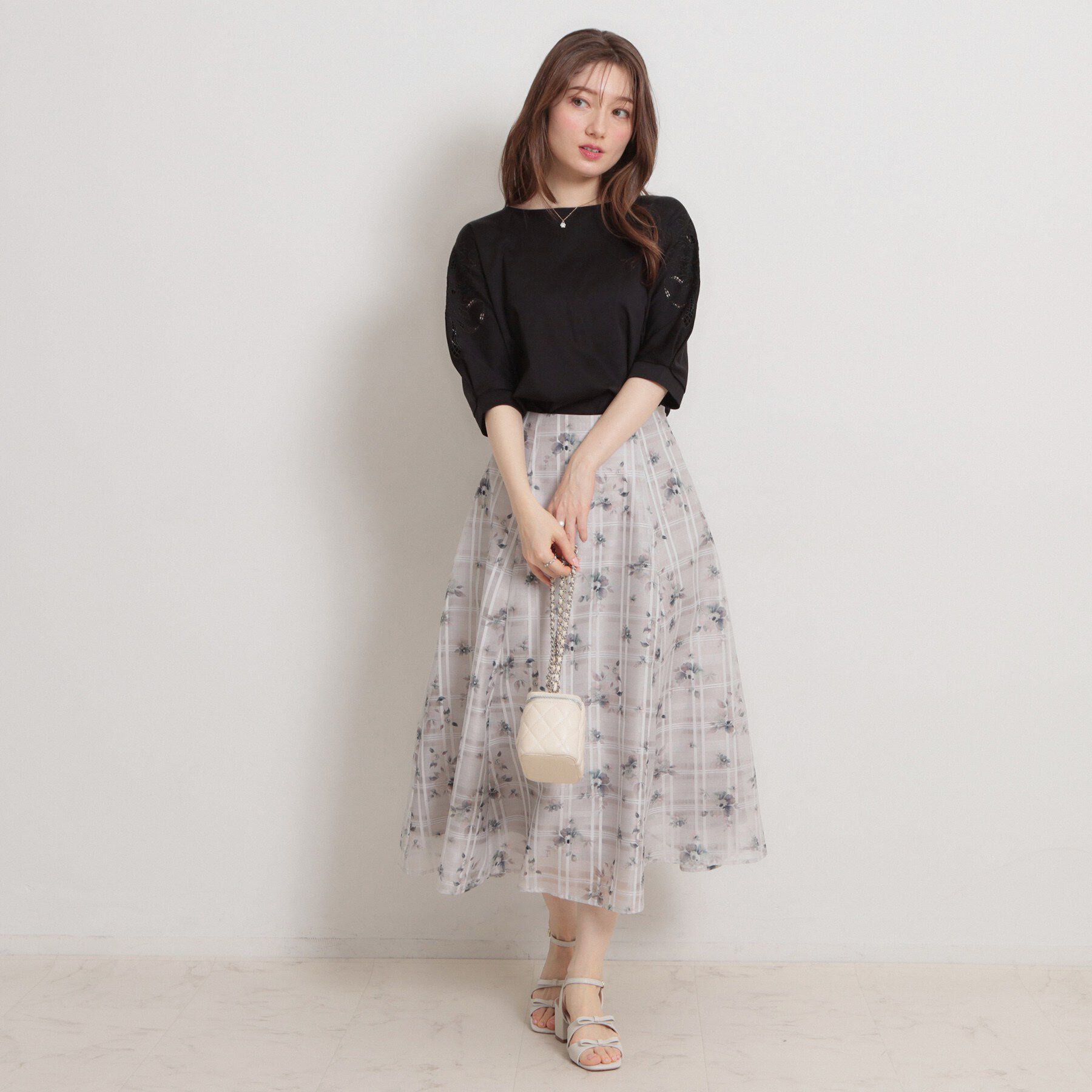 Couture broach「【接触冷感・UVカット】エンブロドルマントップス」|Tシャツ・カットソー|