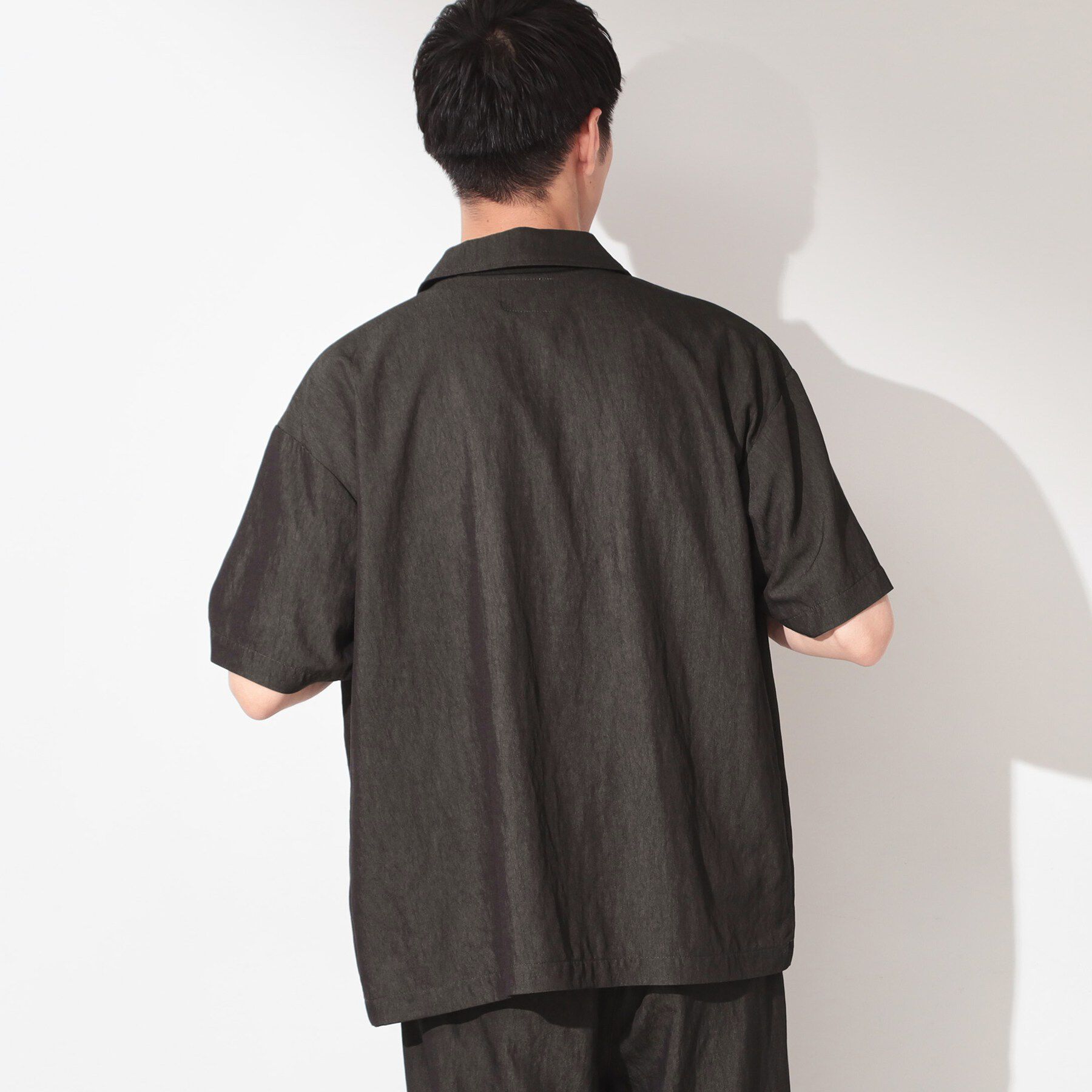 THE SHOP TK「【セットアップ可／洗濯機OK】アソート ジップ半袖シャツ」|シャツ・ブラウス|