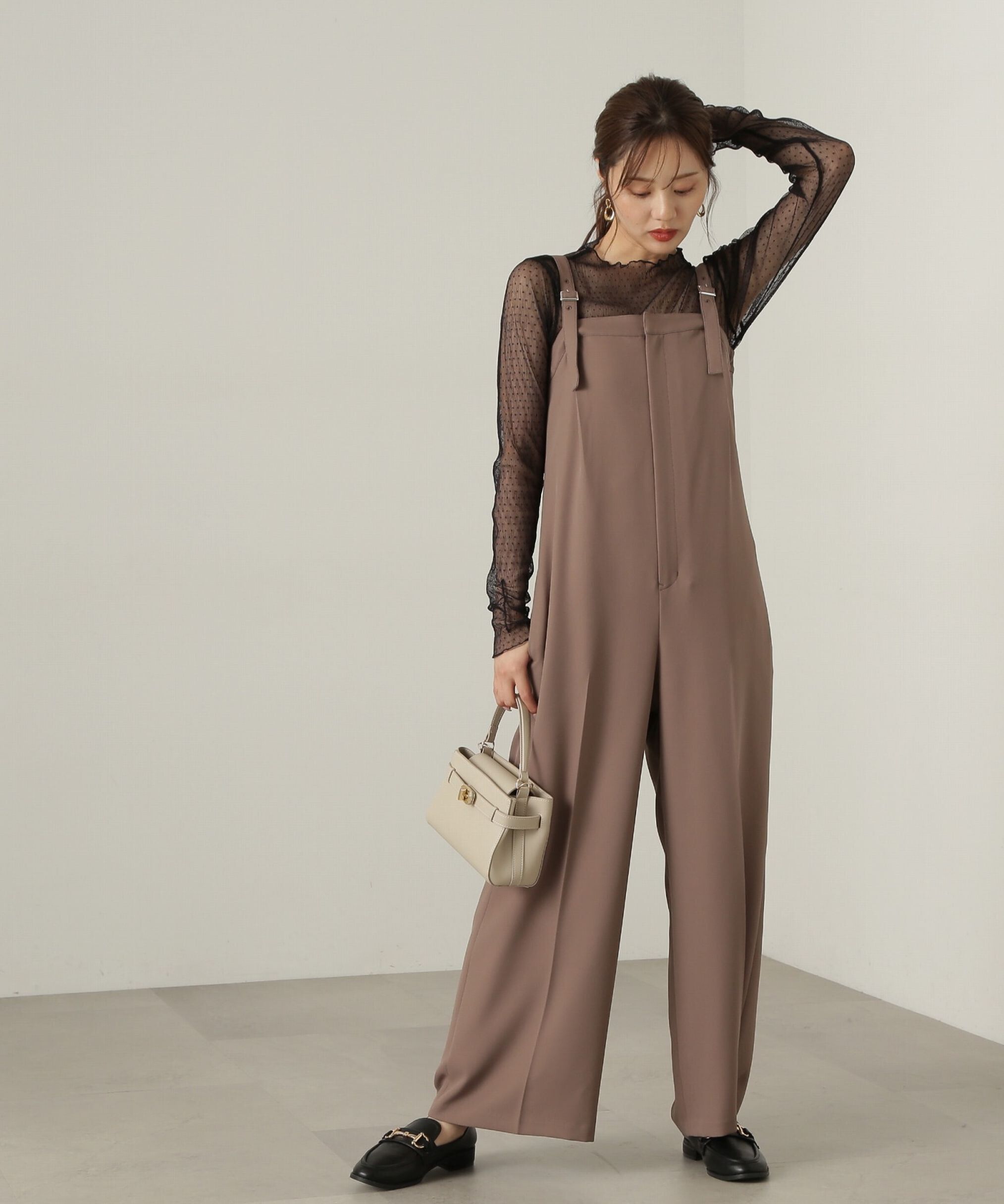 PROPORTION BODY DRESSING「ベアオールインワン」|ワンピース|ベージュ
