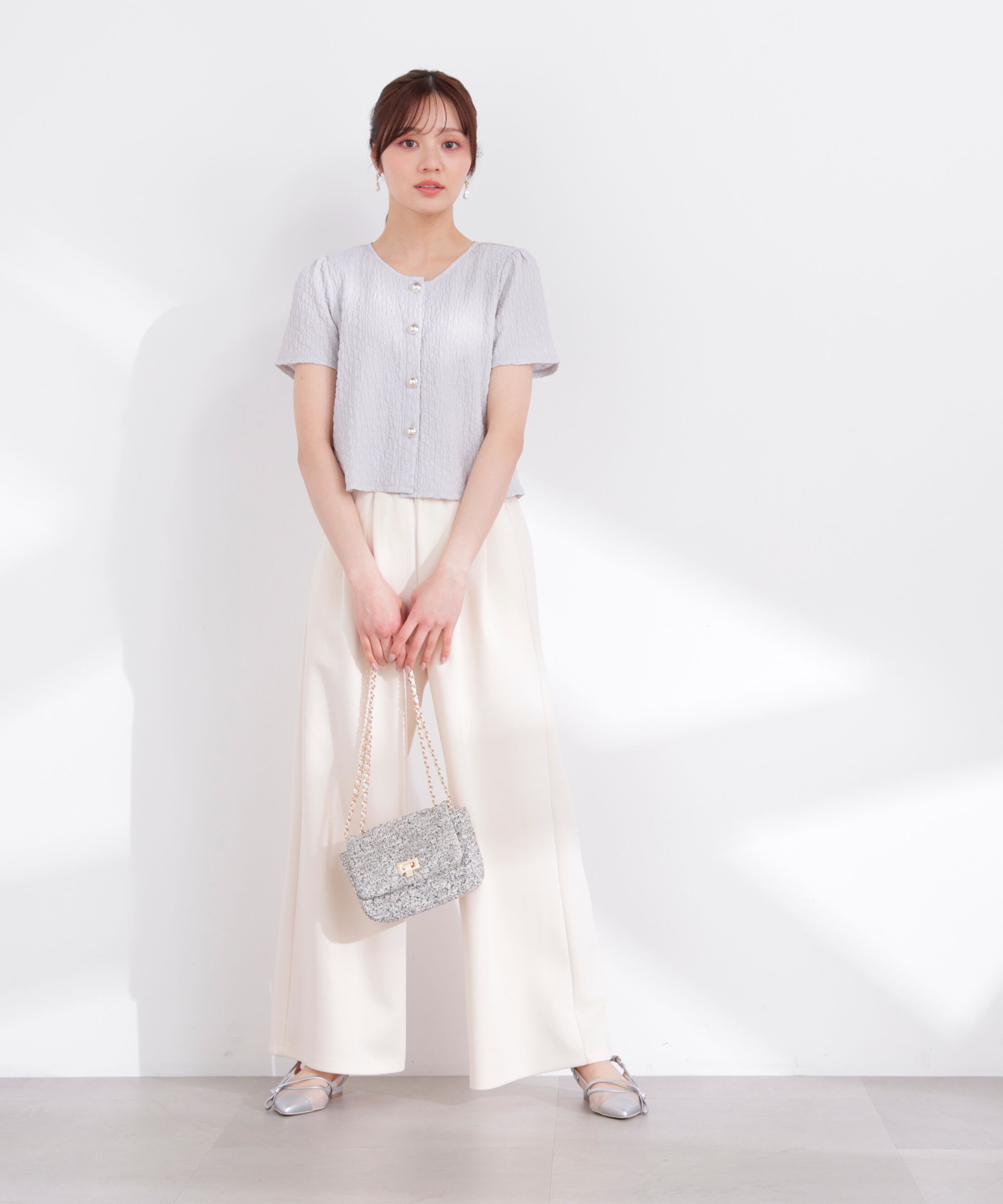PROPORTION BODY DRESSING「シャーリングカットカーディガン 26SS」|カーディガン|
