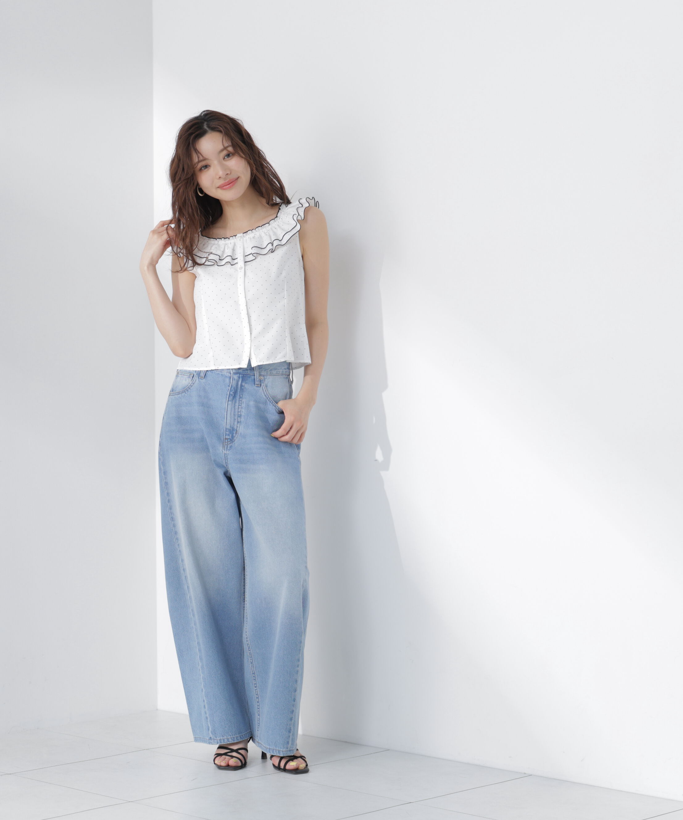 PROPORTION BODY DRESSING「〈a/mie〉ワイドバレルパンツ 26SS」|その他|