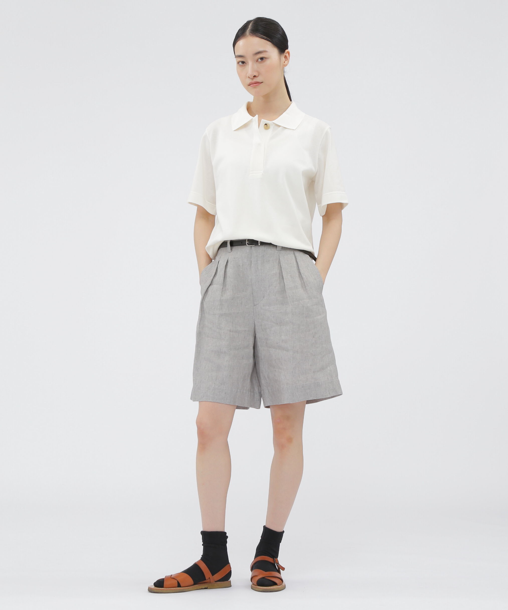  「YARN DYED LINEN TROUSERS」|その他|