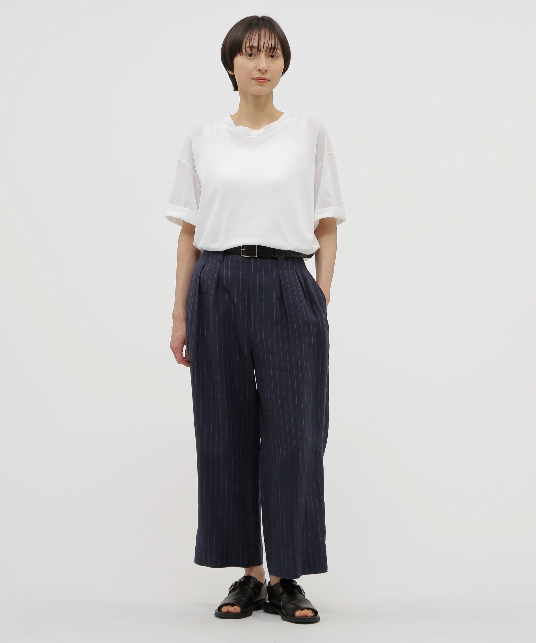  「YARN DYED LINEN TROUSERS」|その他|