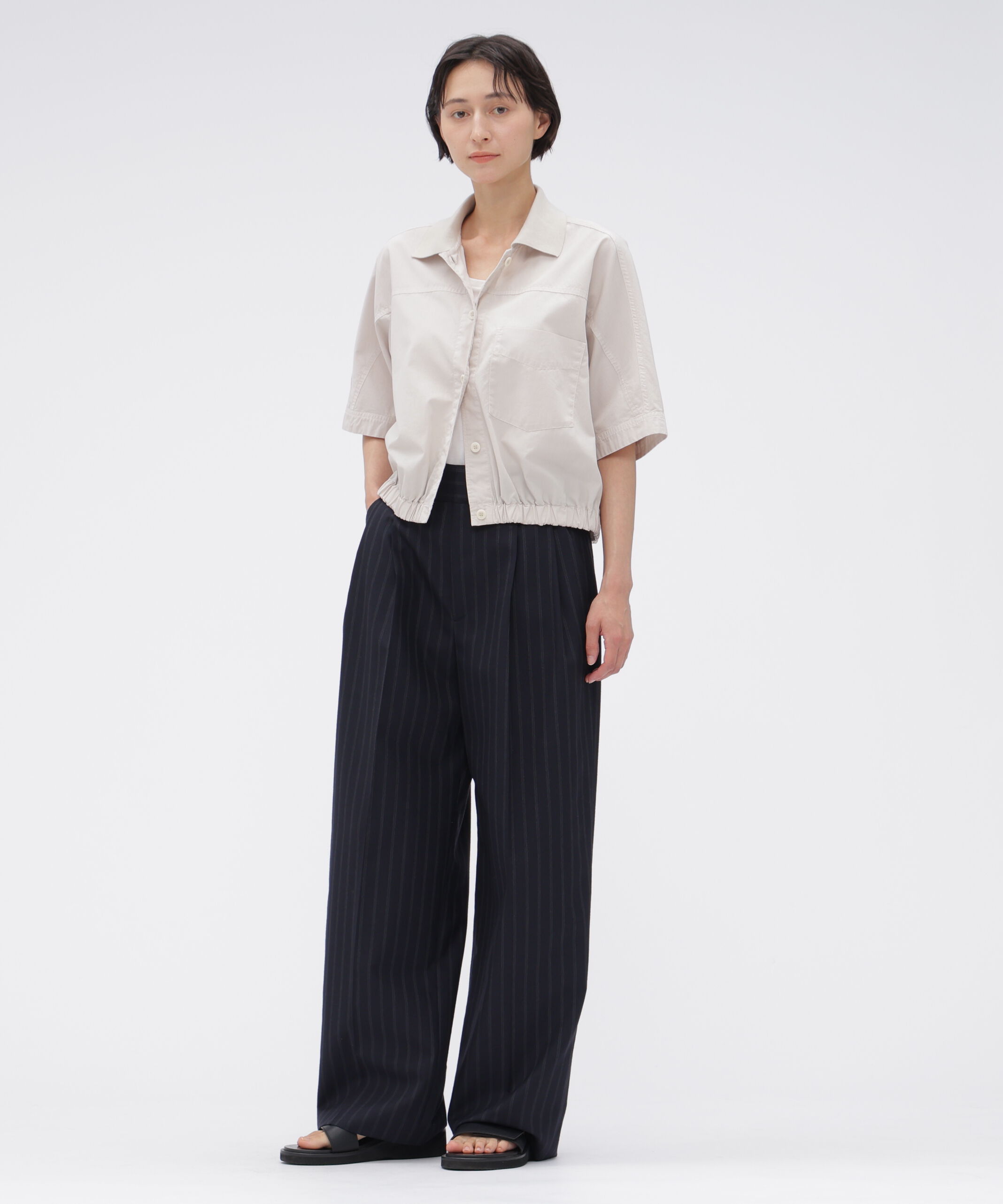  「WIDE STRIPE WOOL TROUSERS」|その他|