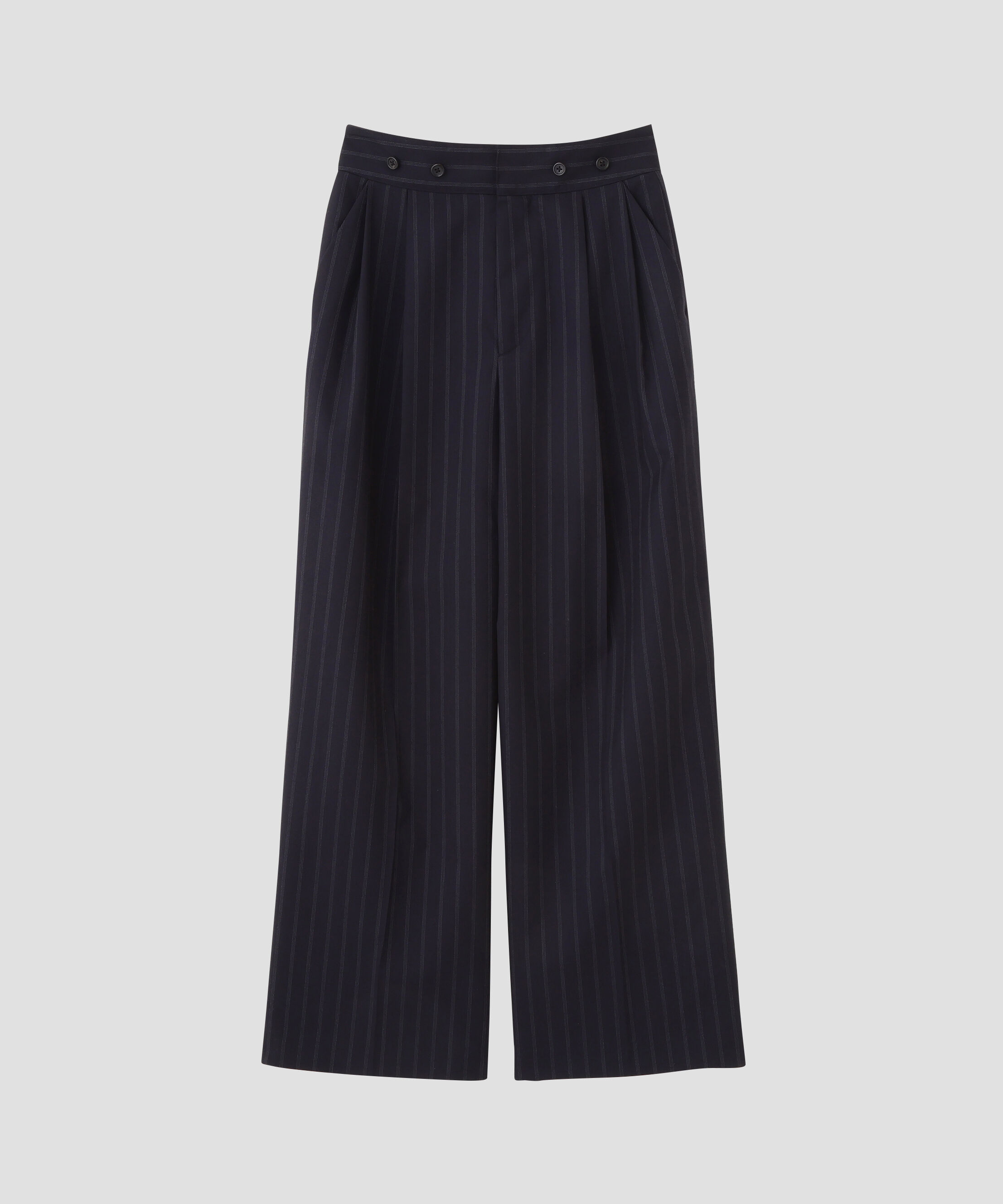  「WIDE STRIPE WOOL TROUSERS」|その他|