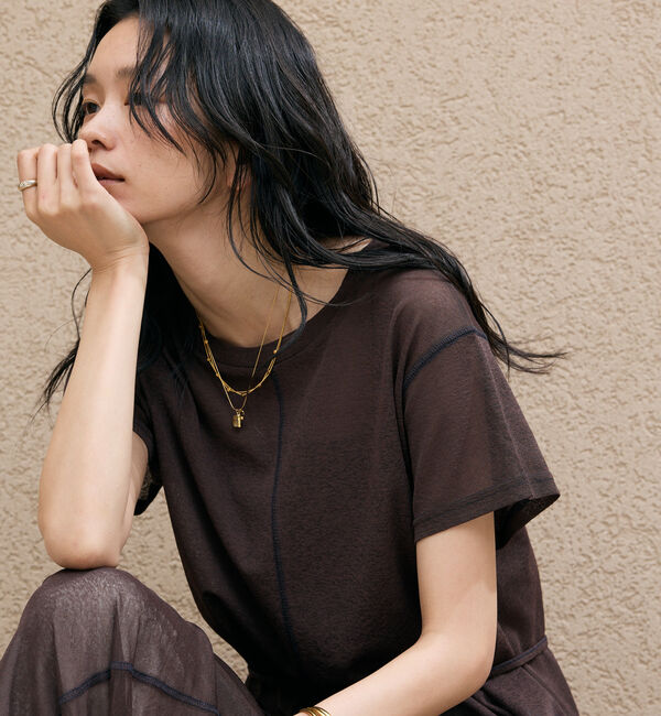 Doux archives「シアーカットソーワンピース」|ワンピース|