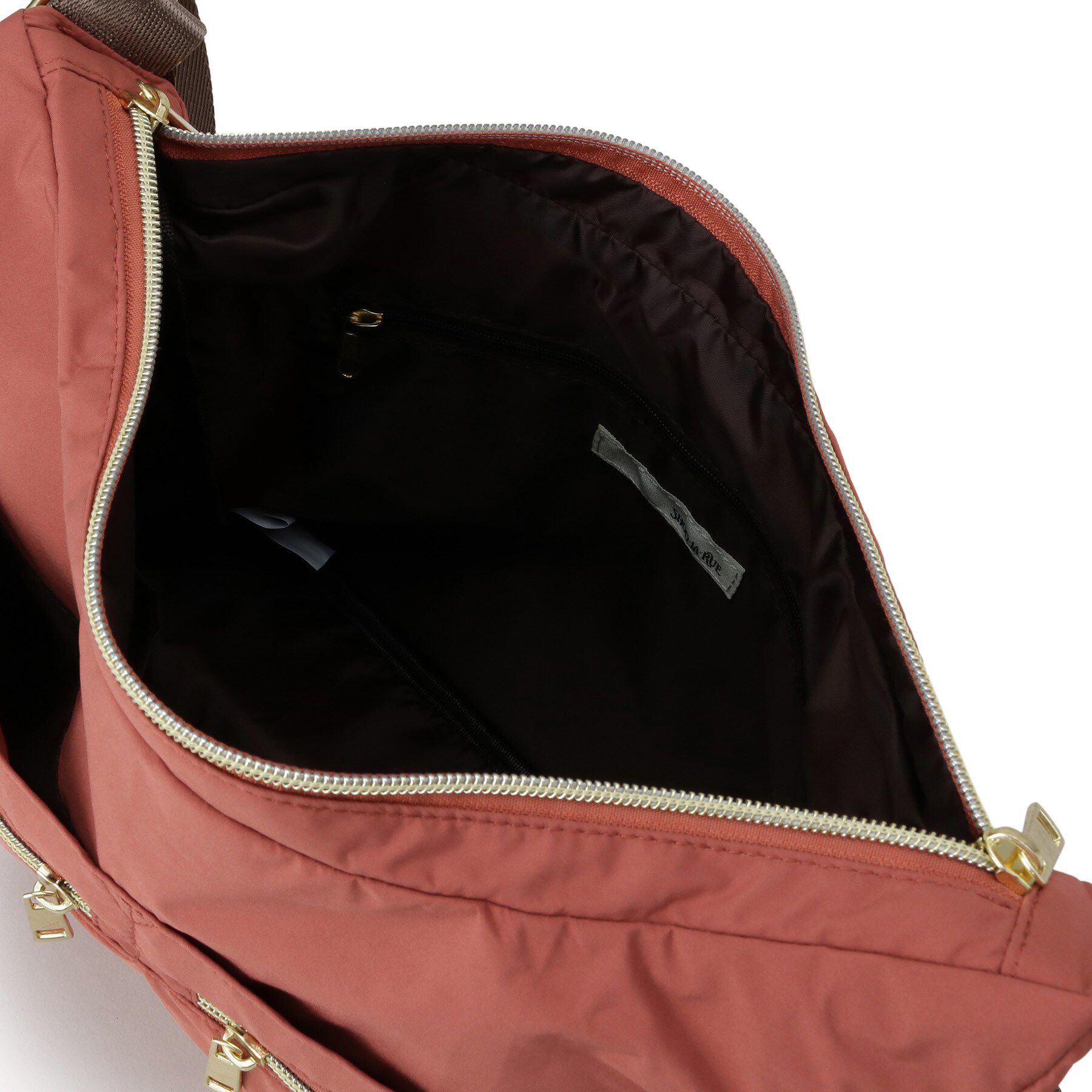 SHOO･LA･RUE「【撥水】フロントファスナー10ポケットショルダーバッグ」|ショルダー・メッセンジャー|