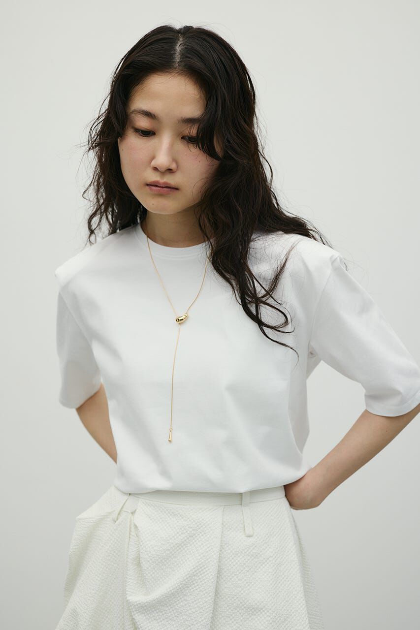STYLEMIXER「ショルダーパッドモードT」|Tシャツ・カットソー|WHT