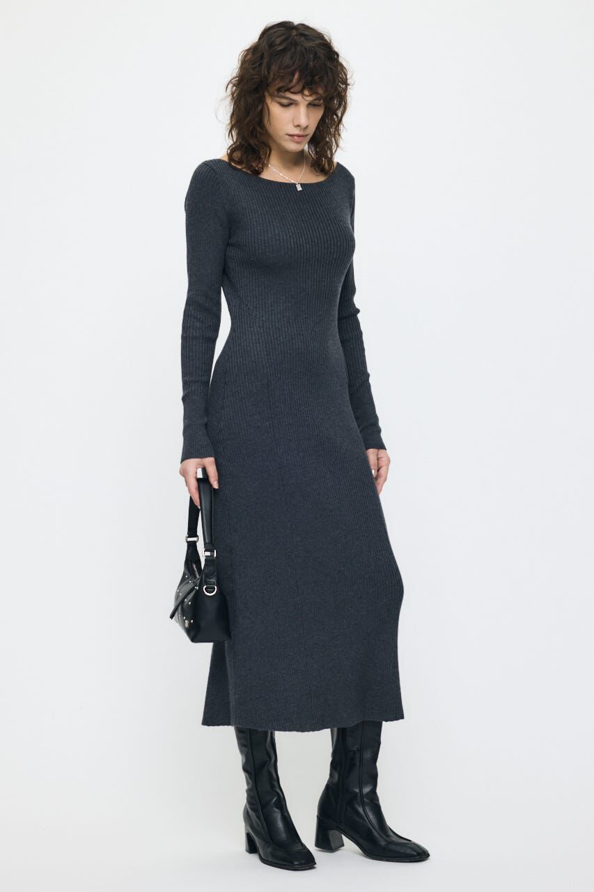 MOUSSY「BACK OPEN LONG ドレス」|ワンピース|