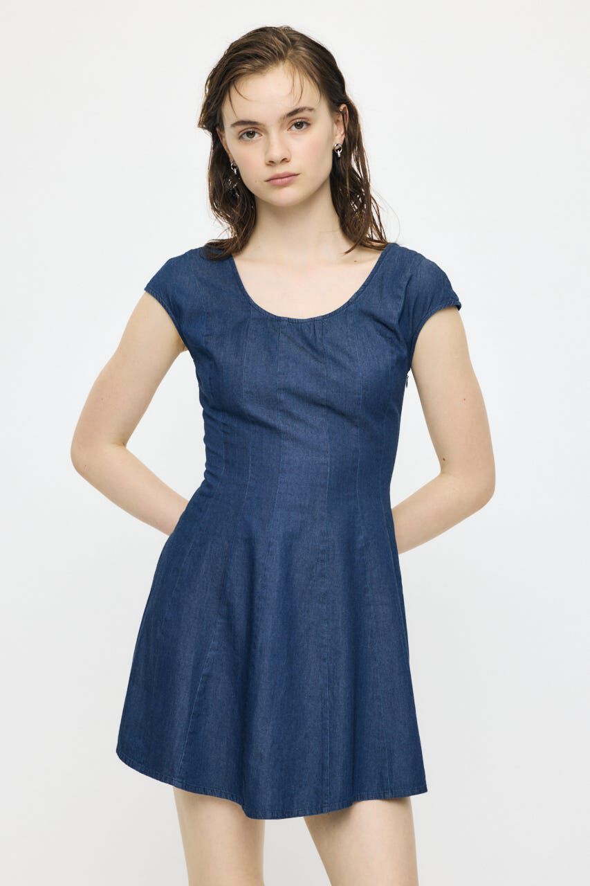 MOUSSY「DENIM MINI  ドレス」|ワンピース|