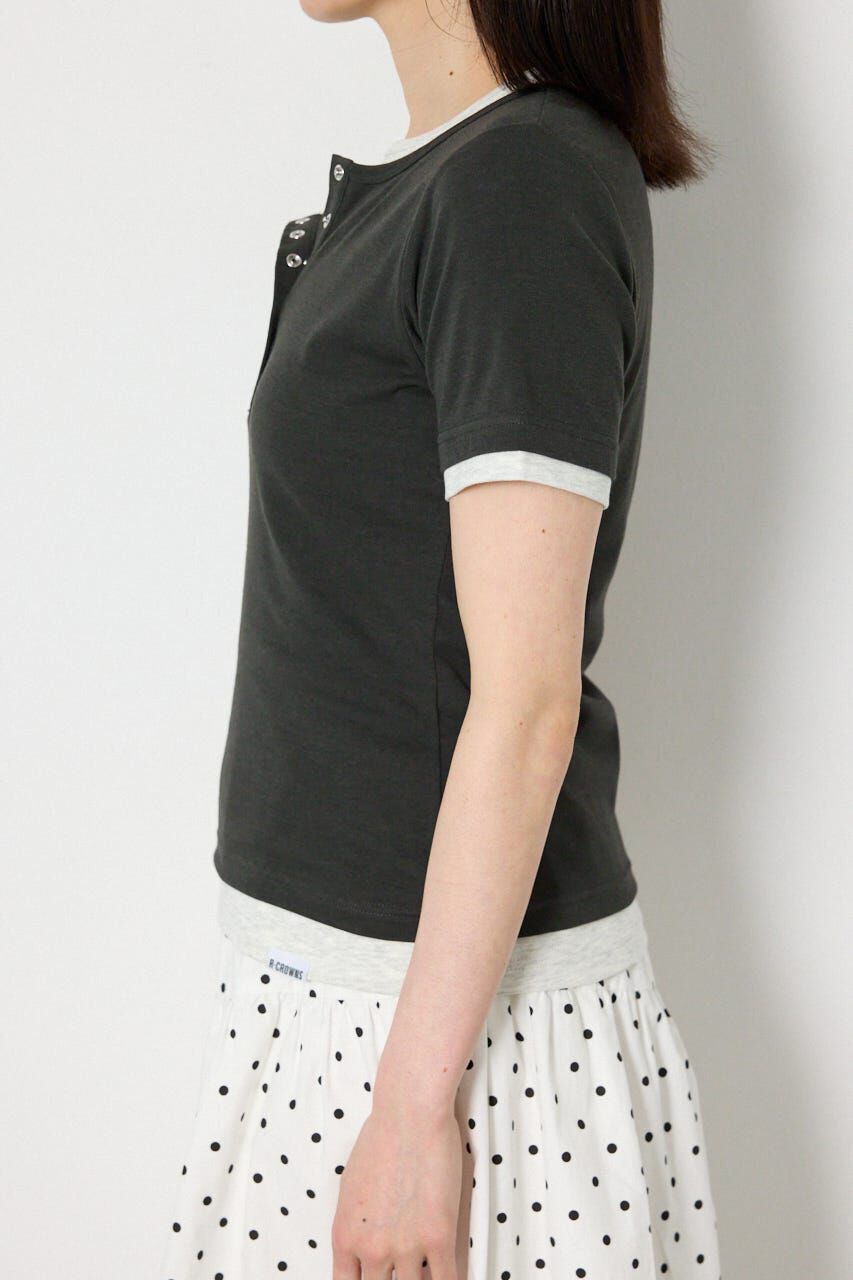 RODEO CROWNS「フェイクレイヤードヘンリーTシャツ」|Tシャツ・カットソー|