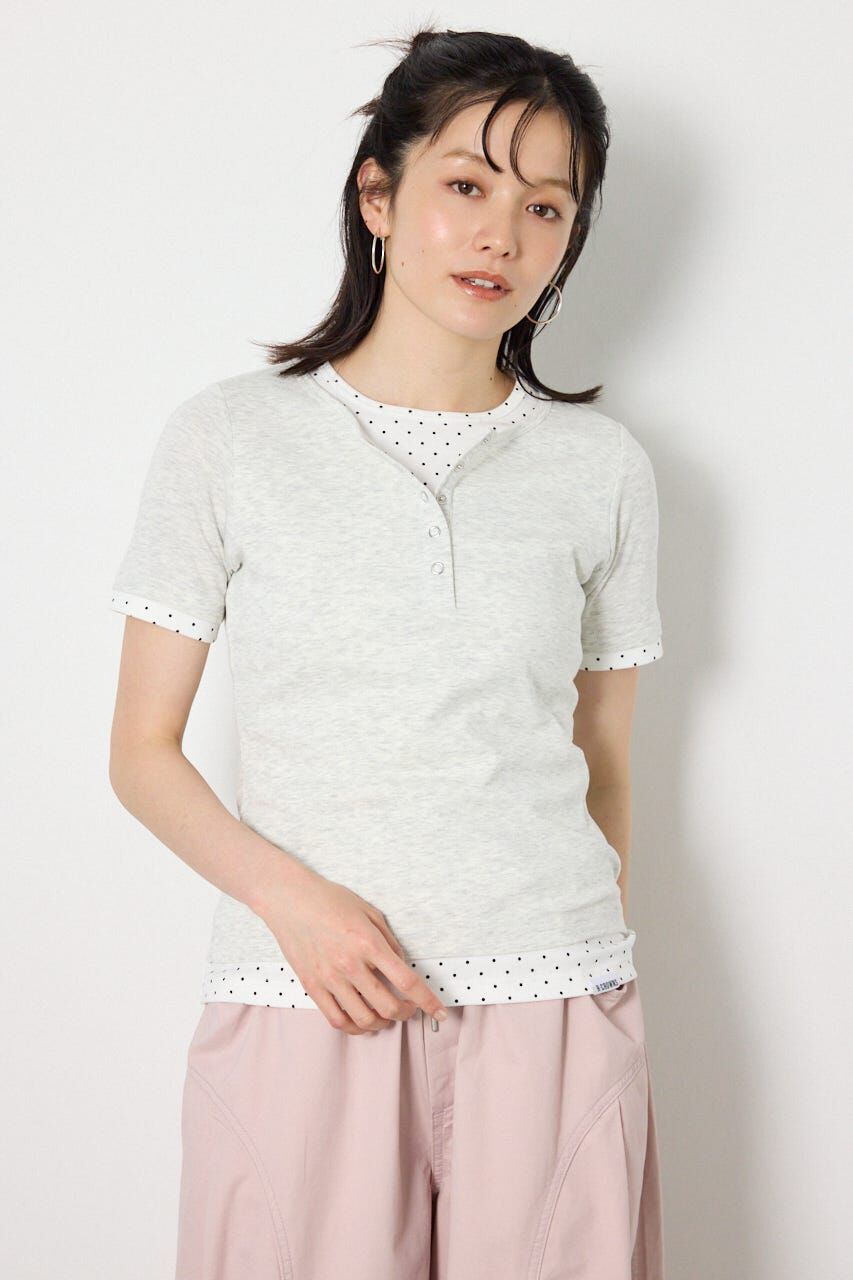 RODEO CROWNS「フェイクレイヤードヘンリーTシャツ」|Tシャツ・カットソー|