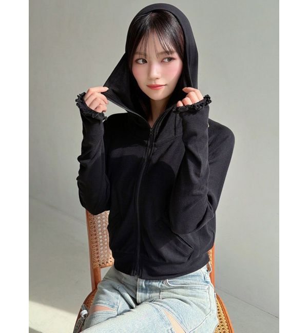 RESEXXY「【UVカット】ベーシックパーカー」|Tシャツ・カットソー|ブラック