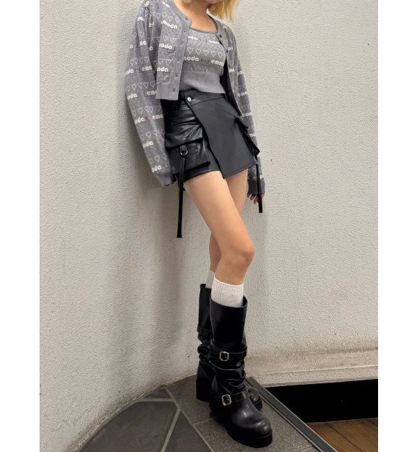 EMODA「カーゴラップフェイクレザーショートパンツ」|その他|