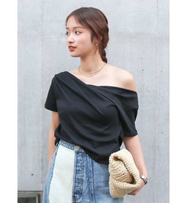 Ungrid「ドレープデザインTee」|Tシャツ・カットソー|