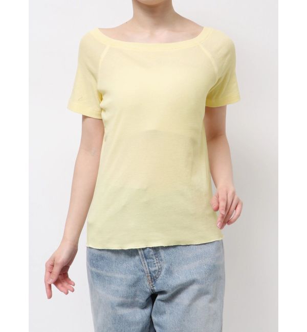 Ungrid「シアーオフショルTee」|Tシャツ・カットソー|イエロー