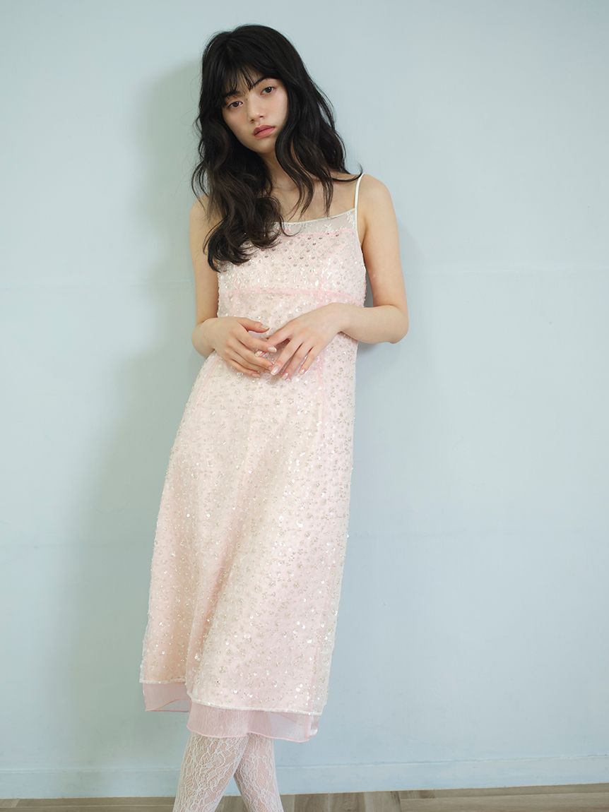 LILY BROWN「[L.B CANDY STOCK]シャイニーワンピース」|ワンピース|PNK