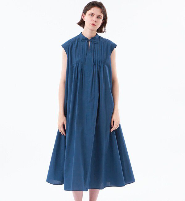 MACKINTOSH PHILOSOPHY「フロントタックフレアワンピース」|ワンピース|ブルー