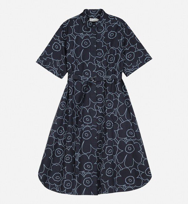 Marimekko「Popliini Piirto Unikko ワンピース」|ワンピース|