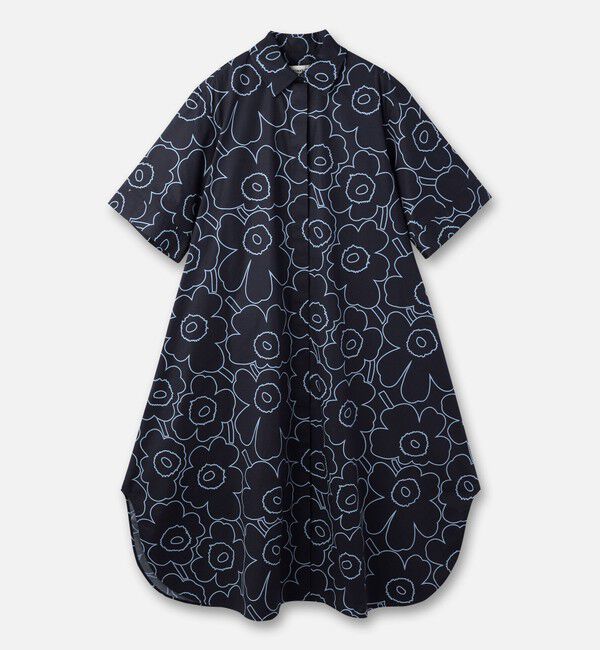 Marimekko「Popliini Piirto Unikko ワンピース」|ワンピース|
