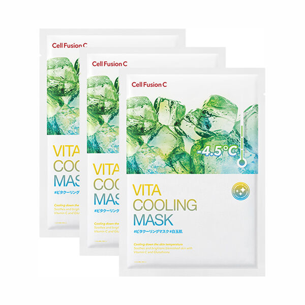  「Cell Fusion C(セルフュージョンシー) VITA COOLING MASK (27g&times;3枚)」|フェイスマスク・パック|