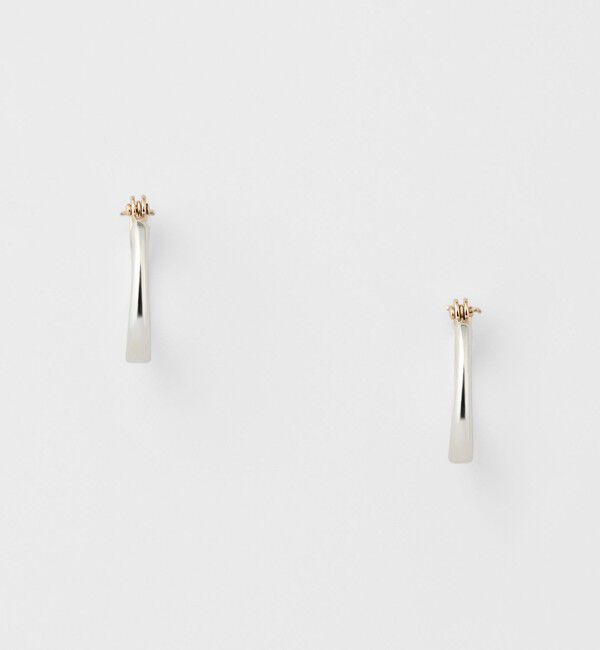 agete「《WEB限定》シルバーフープピアス」|ピアス|