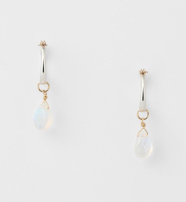 agete「《WEB限定》シルバーフープピアス」|ピアス|