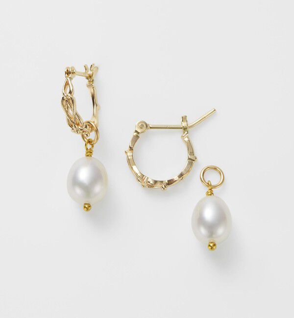 agete「《WEB限定》K10淡水パールピアスセット」|ピアス|