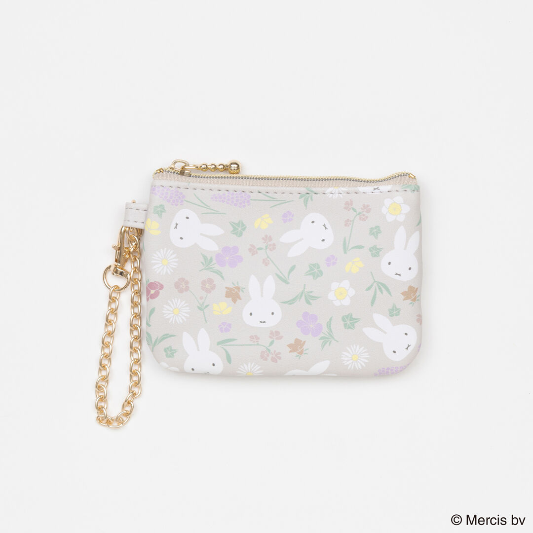  「MIFFY Floral pattern コイン＆パスケース」|コインケース|