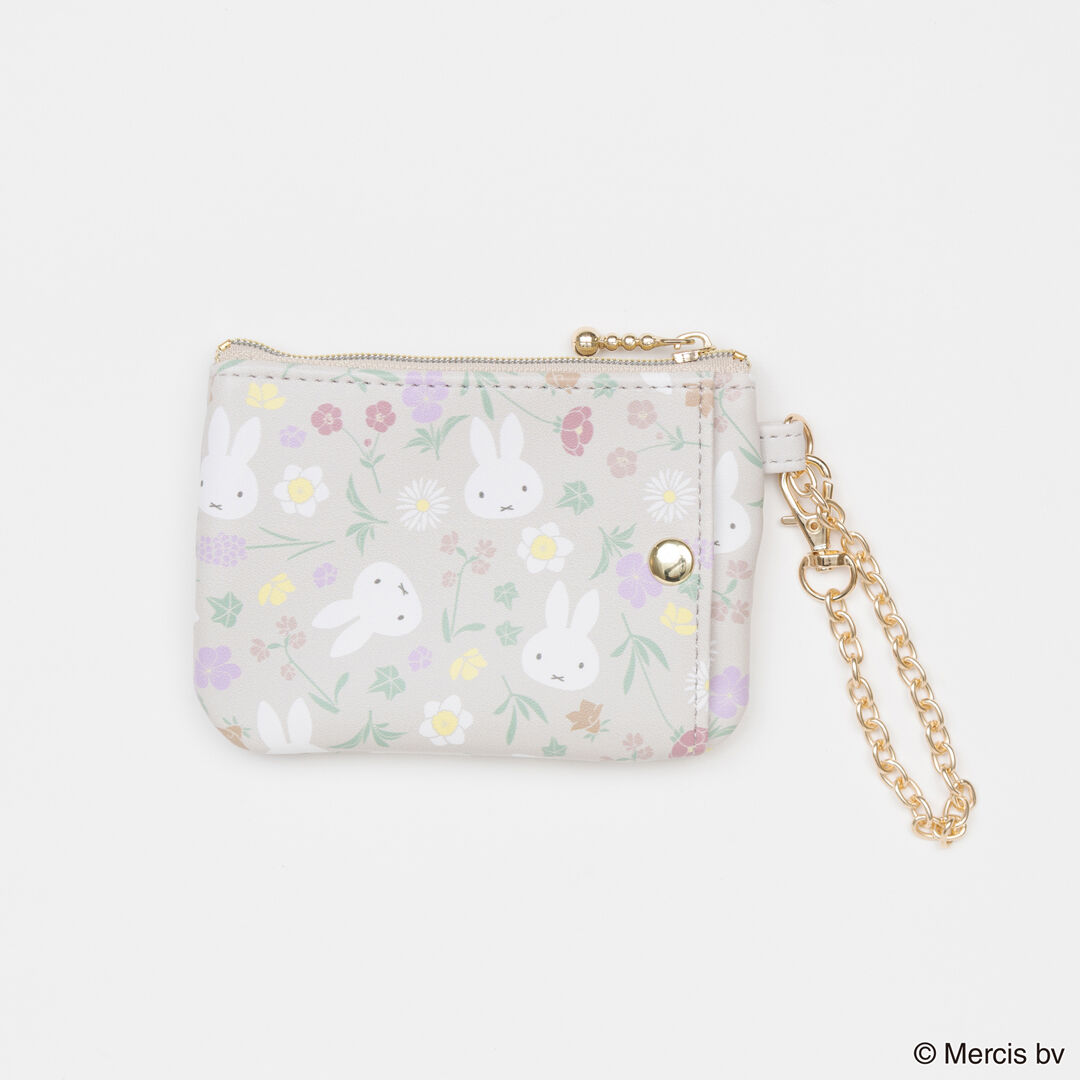  「MIFFY Floral pattern コイン＆パスケース」|コインケース|