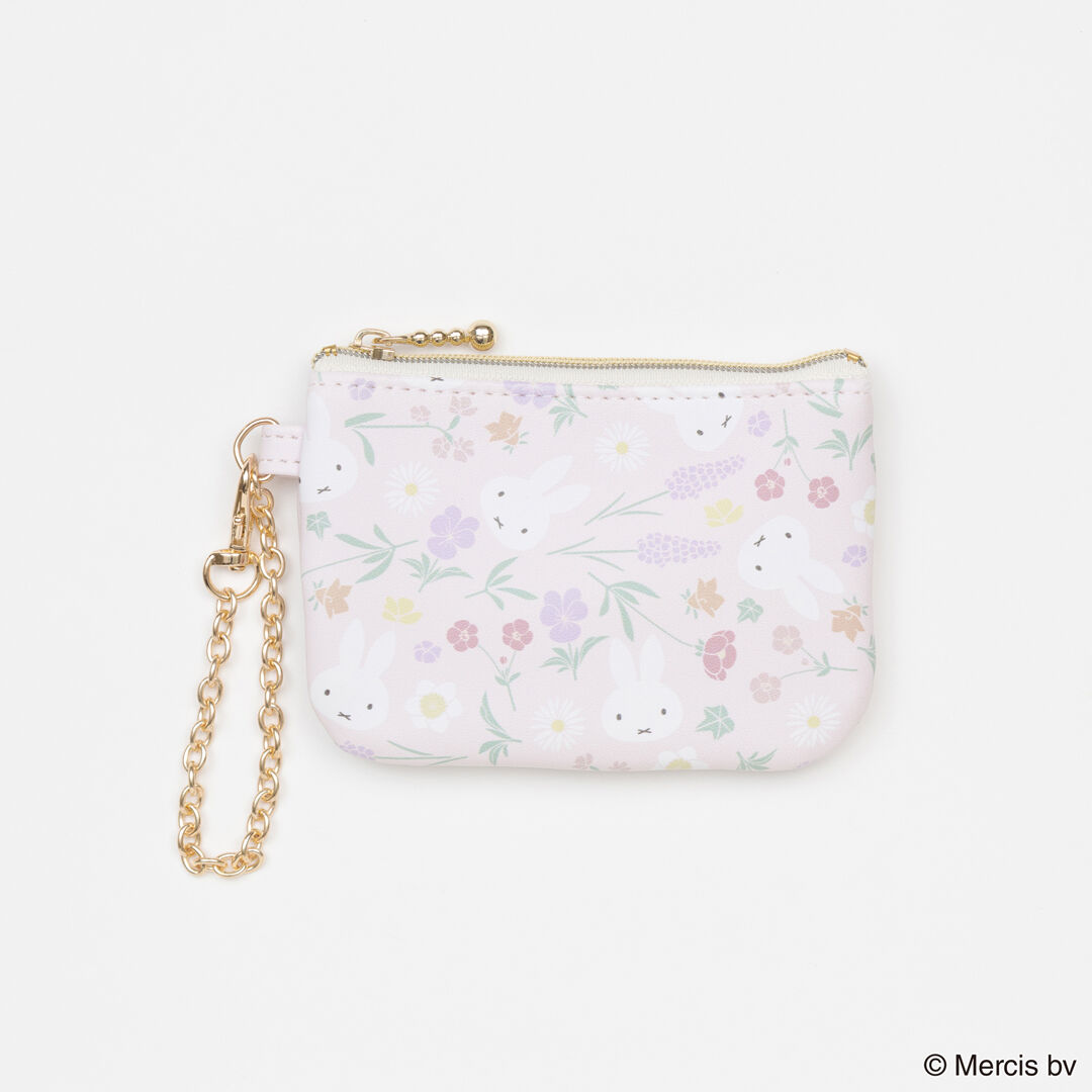  「MIFFY Floral pattern コイン＆パスケース」|コインケース|