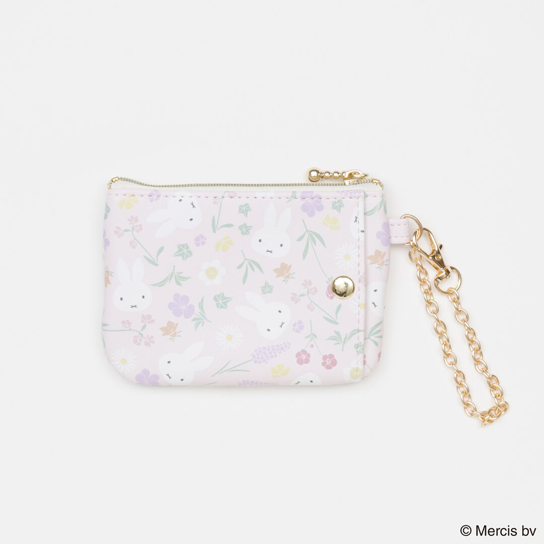  「MIFFY Floral pattern コイン＆パスケース」|コインケース|