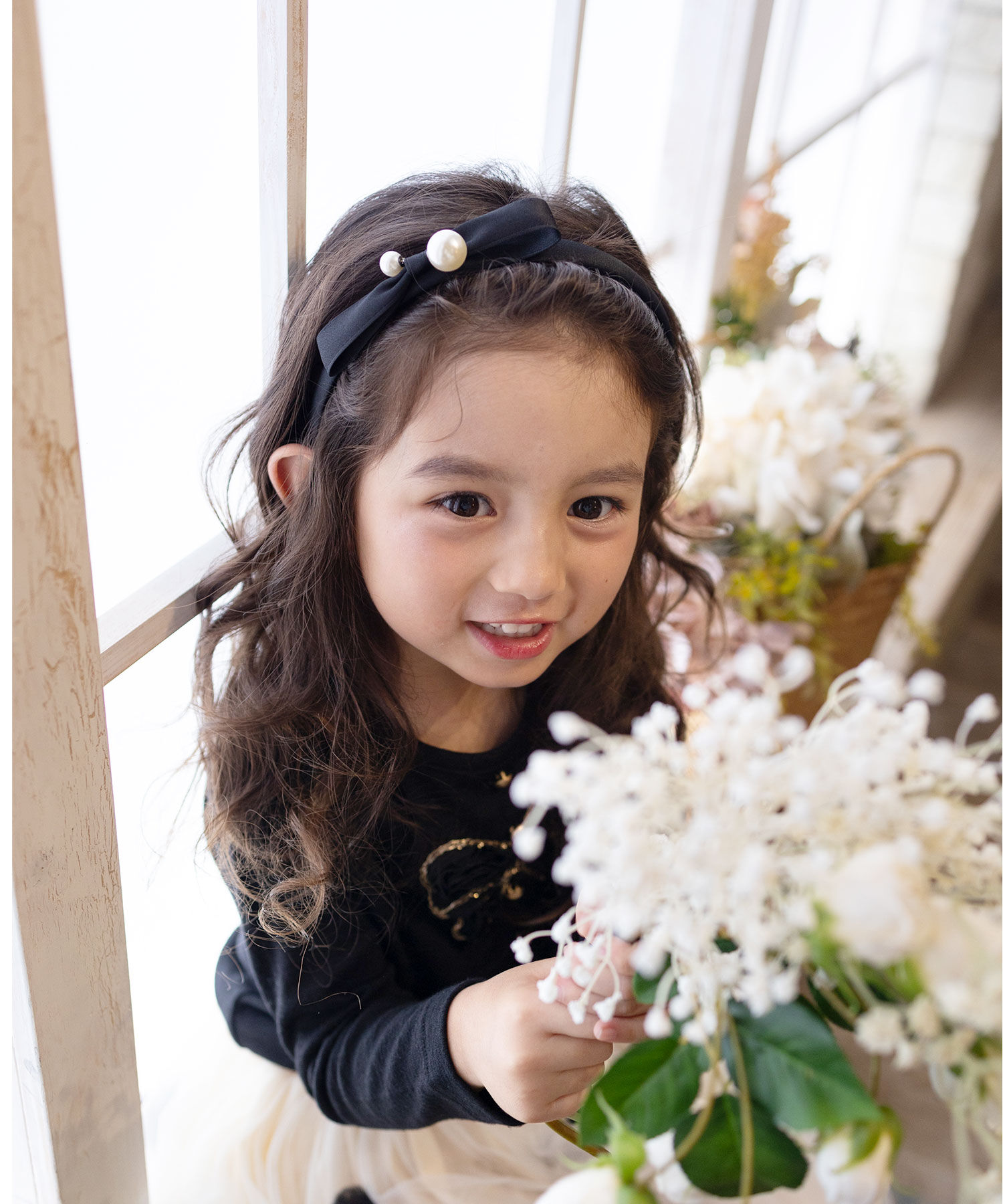 BACKYARD FAMILY「Rora カチューシャ キッズ 通販 エバー パール 髪飾り 髪留め 髪どめ ヘアアクセサリー」|その他|