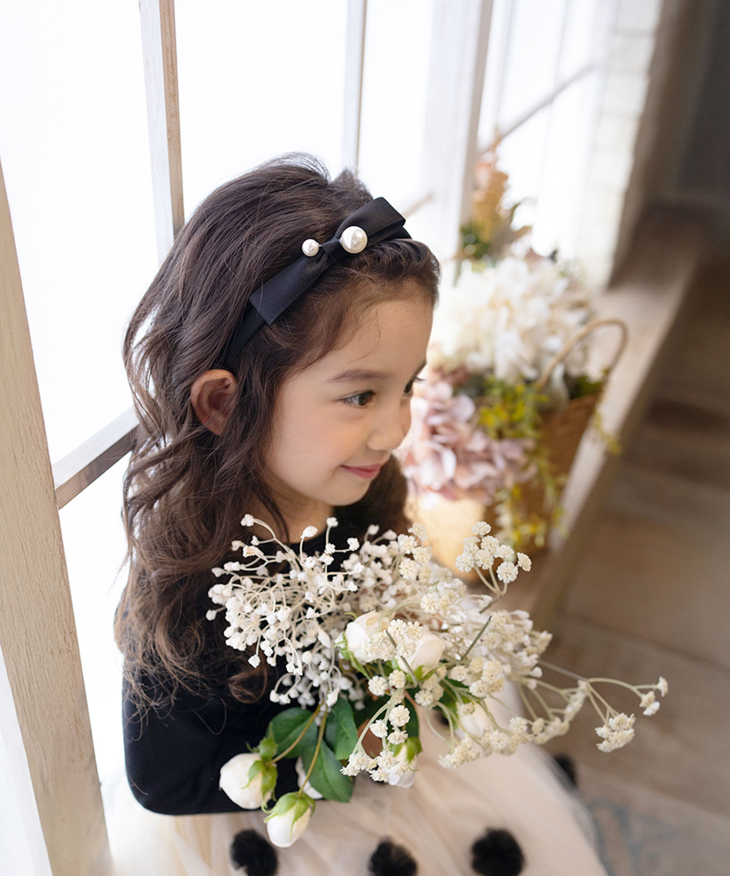 BACKYARD FAMILY「Rora カチューシャ キッズ 通販 エバー パール 髪飾り 髪留め 髪どめ ヘアアクセサリー」|その他|