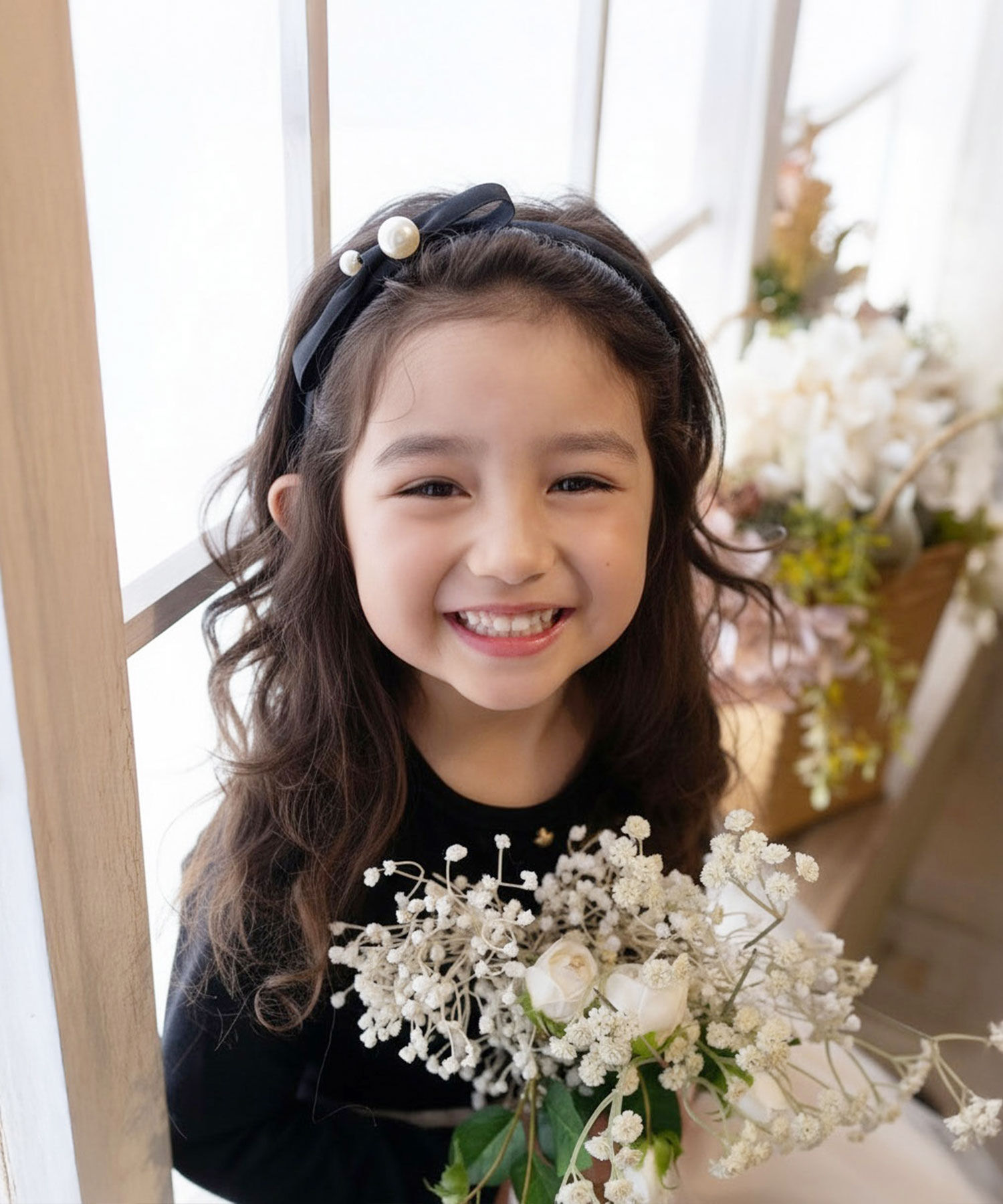 BACKYARD FAMILY「Rora カチューシャ キッズ 通販 エバー パール 髪飾り 髪留め 髪どめ ヘアアクセサリー」|その他|