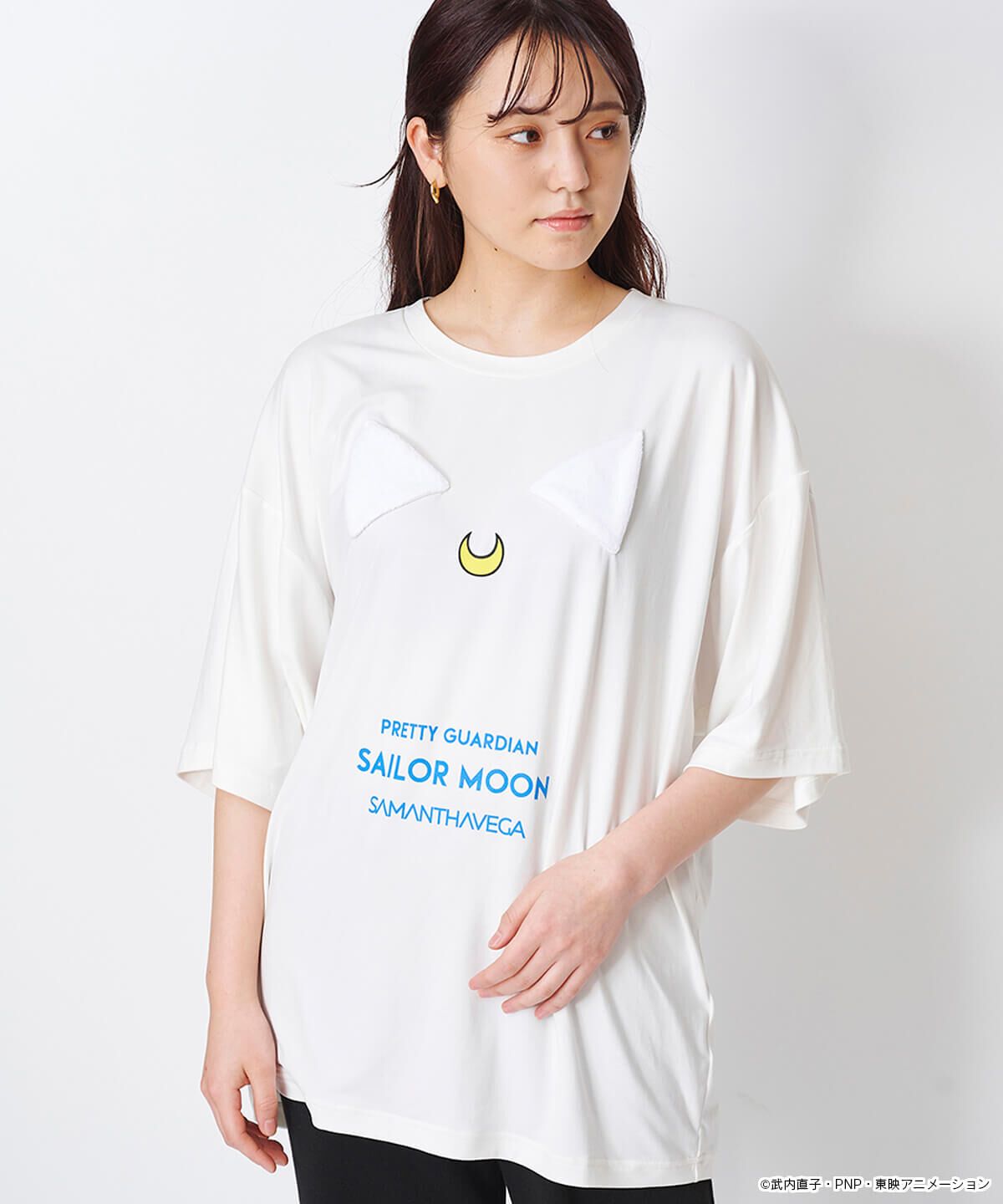 Samantha Vega「美少女戦士セーラームーン　ルームウェア　Tシャツ ルナ」|その他|ホワイト