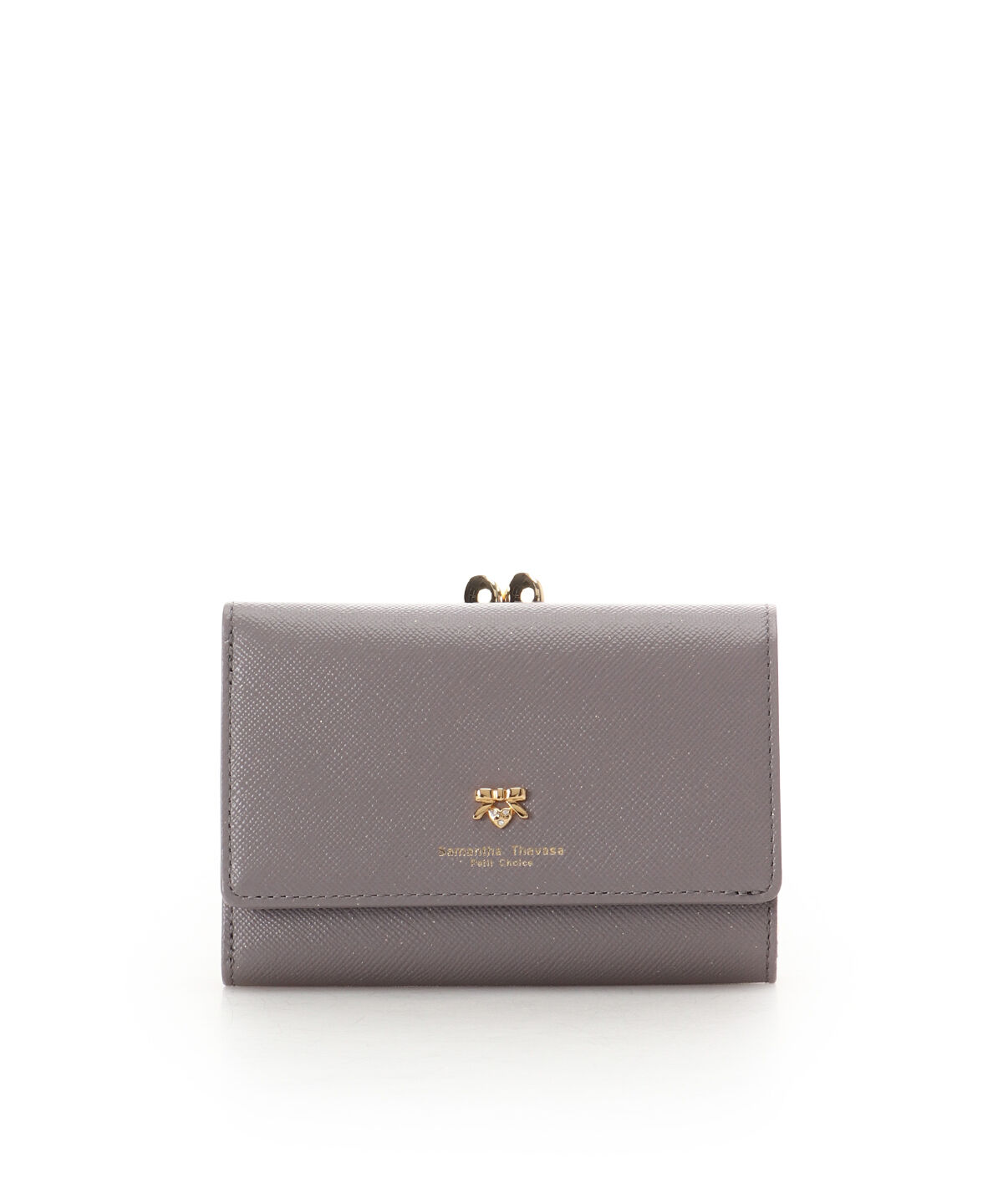 Samantha Thavasa Petit Choice「プチリボン口金折財布」|財布|グレージュ