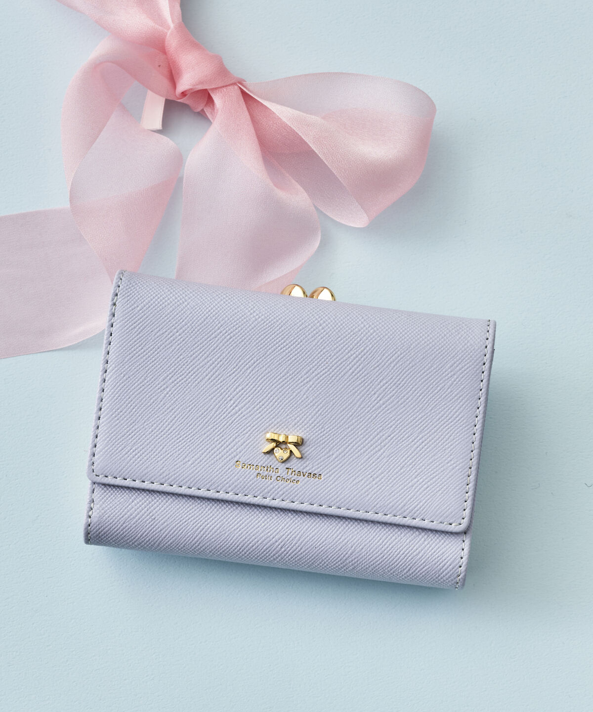 Samantha Thavasa Petit Choice「プチリボン口金折財布」|財布|ダルブルー