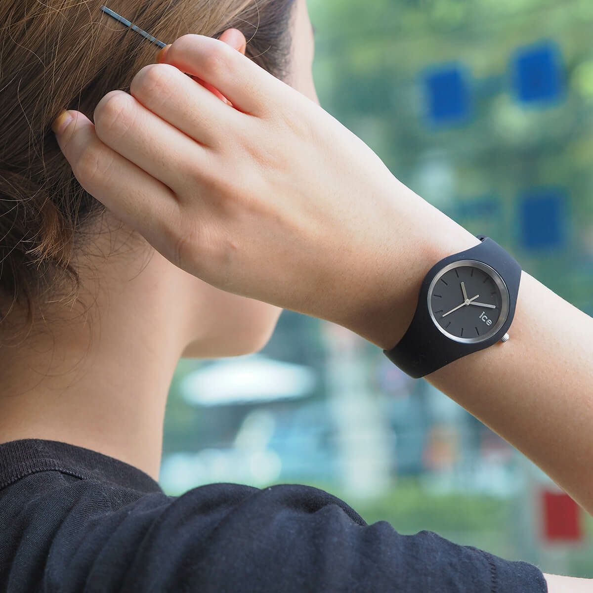 ICE-WATCH「〈ICE WATCH(ｱｲｽｳｫｯﾁ)〉ICE ANY ﾌﾞﾗｯｸ ｽﾓｰﾙ」|腕時計|