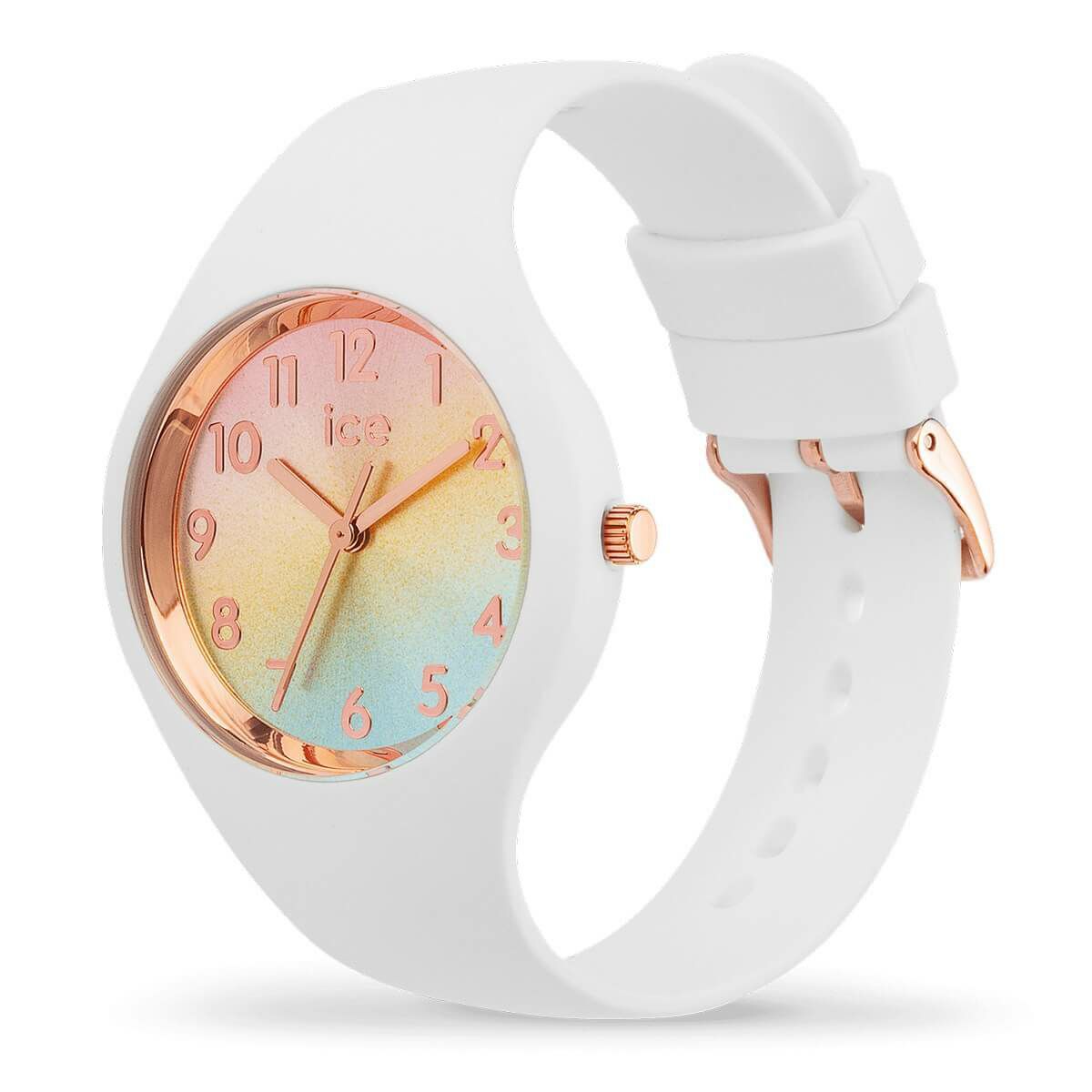 ICE-WATCH「〈ICE-WATCH(ｱｲｽｳｫｯﾁ)〉ICE sunset ﾚｲﾝﾎﾞｰ ｽﾓｰﾙ」|腕時計|