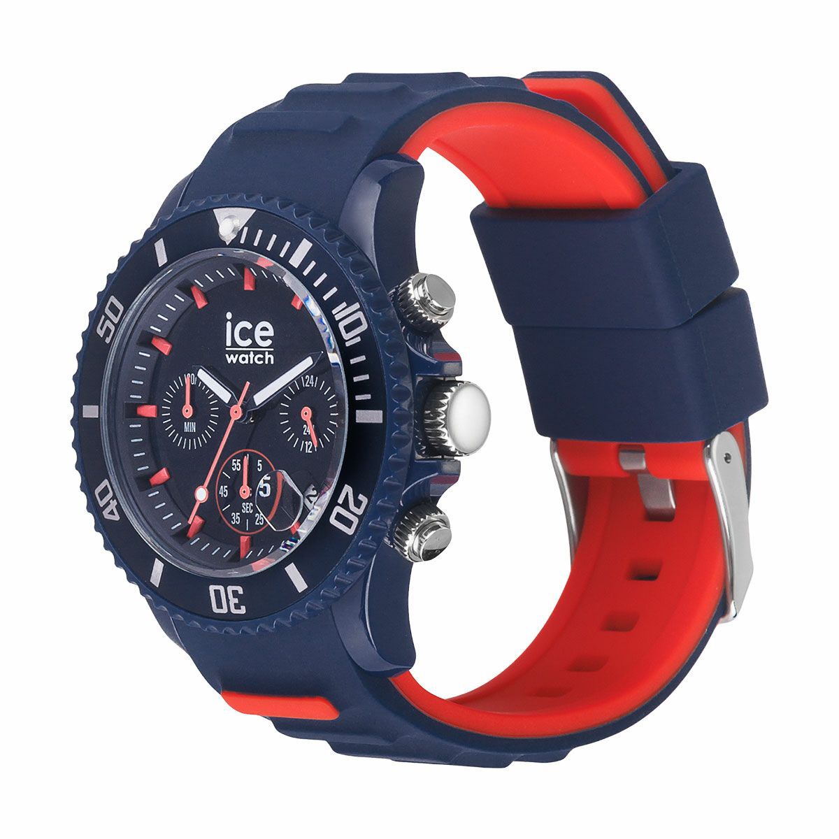 ICE-WATCH「〈ICE-WATCH(ｱｲｽｳｫｯﾁ)〉ICE chrono ﾀﾞｰｸﾌﾞﾙｰﾚｯﾄﾞ ﾐﾃﾞｨｱﾑ」|腕時計|