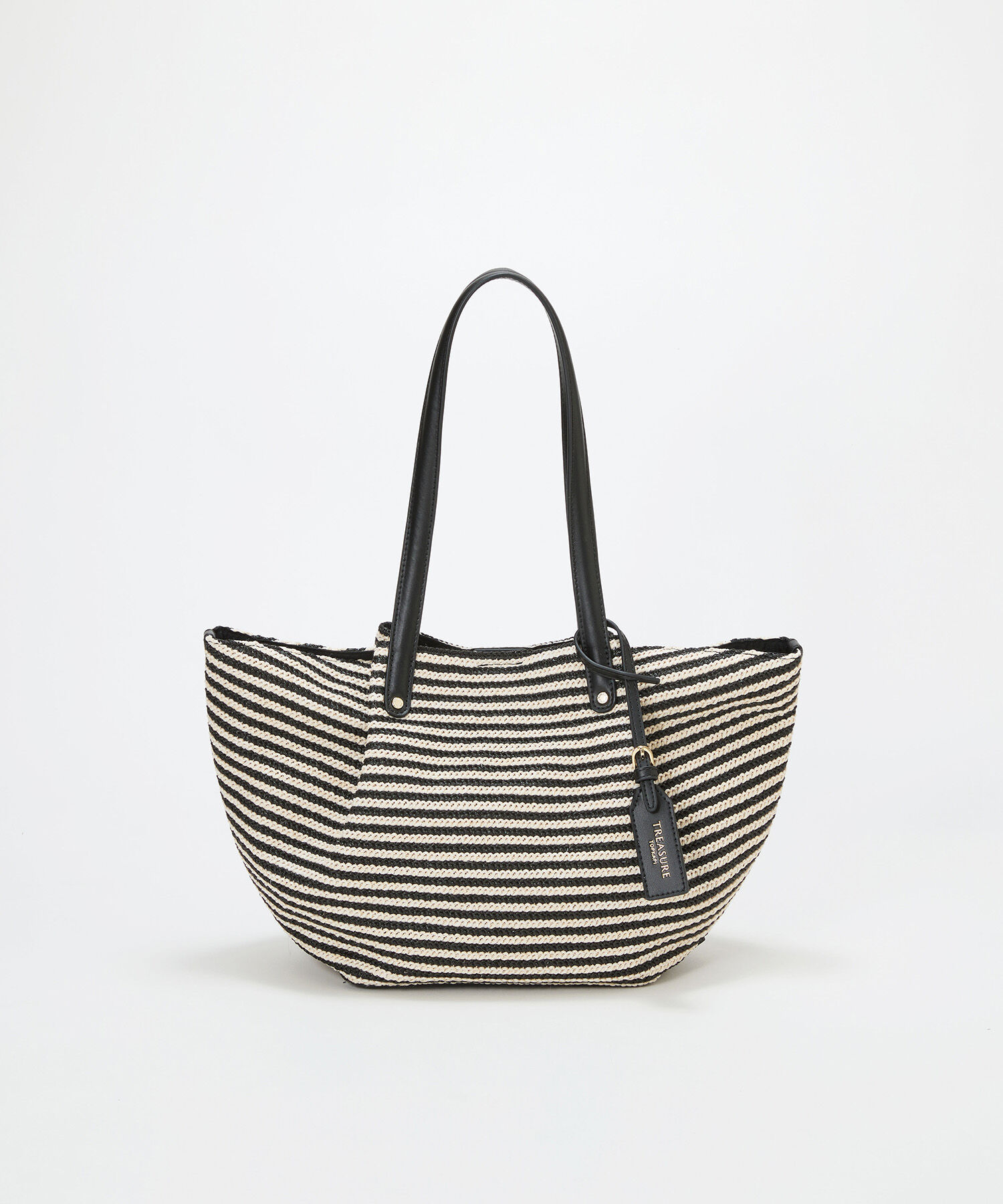 TOPKAPI TREASURE「【TREASURE TOPKAPI】ロングハンドル タック カゴバッグ」|トートバッグ|