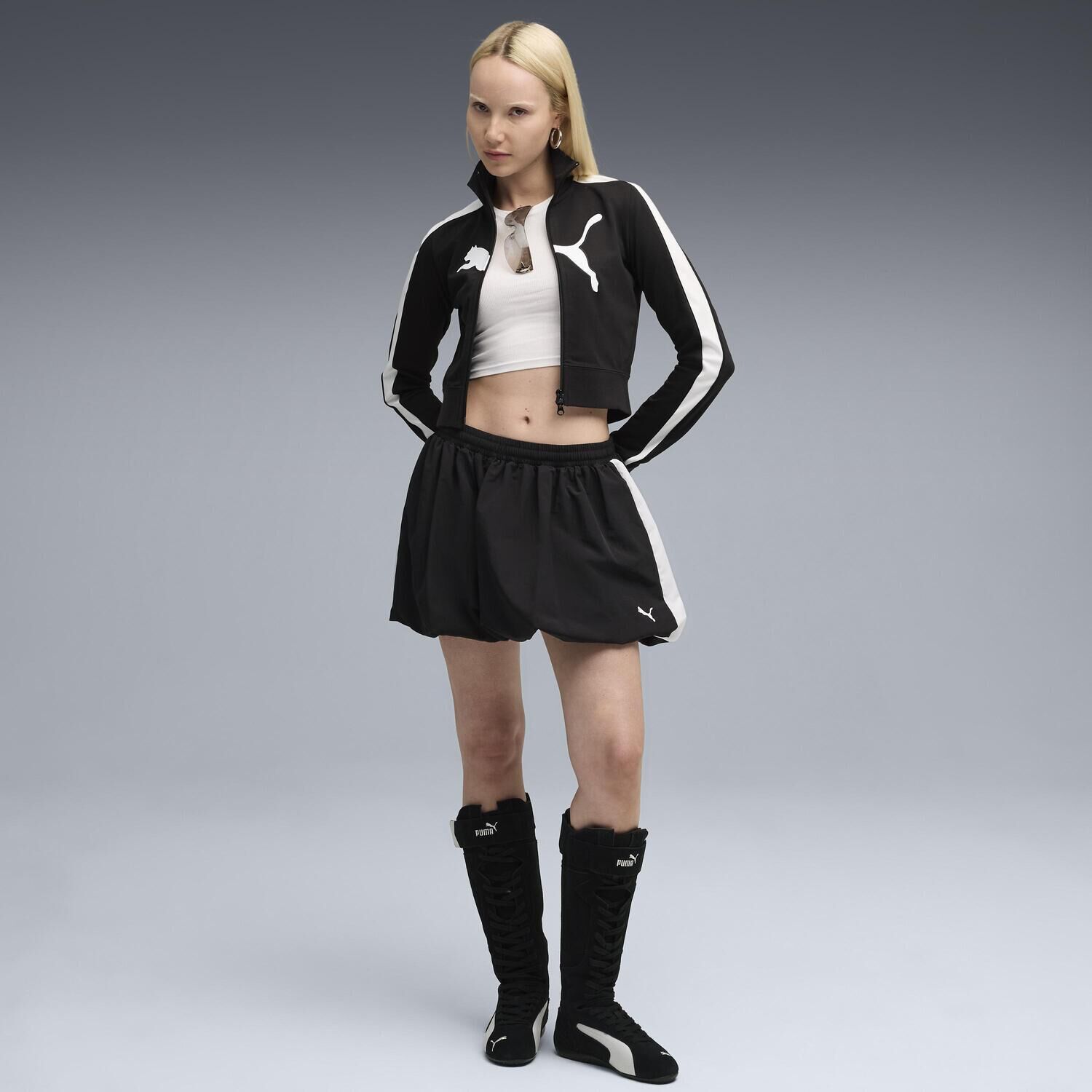 PUMA「【PUMA ｳｪｱ】W F.PUMA.ARCHIVE T7 CR T JKT」|ポロシャツ|